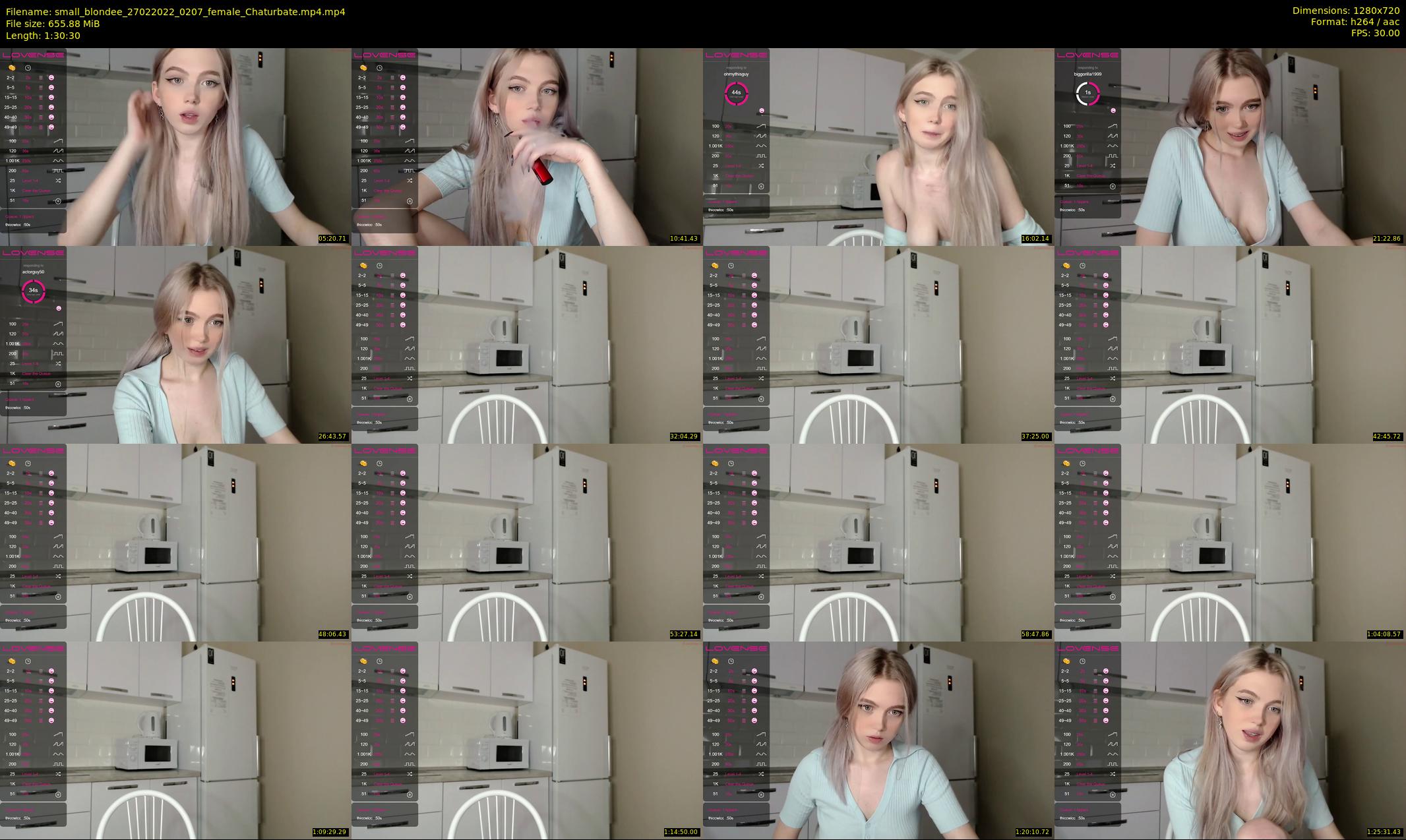 small_blondee — 91 minute Chaturbate female cam show recording, 720p, Feb 27, 2022