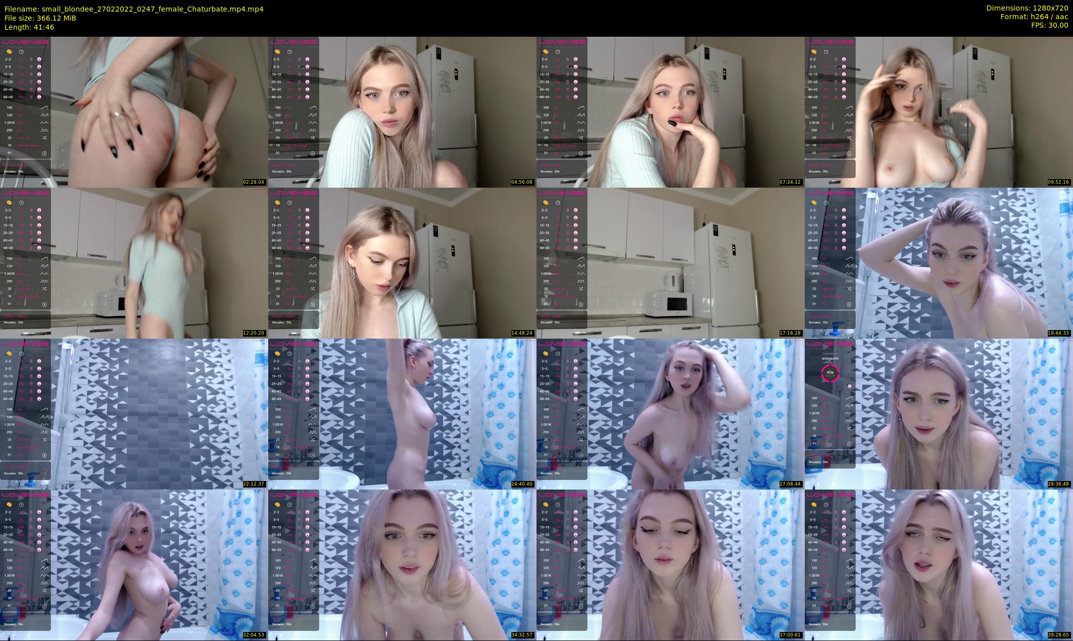 small_blondee — 42 minute Chaturbate female cam show recording, 720p, Feb 27, 2022