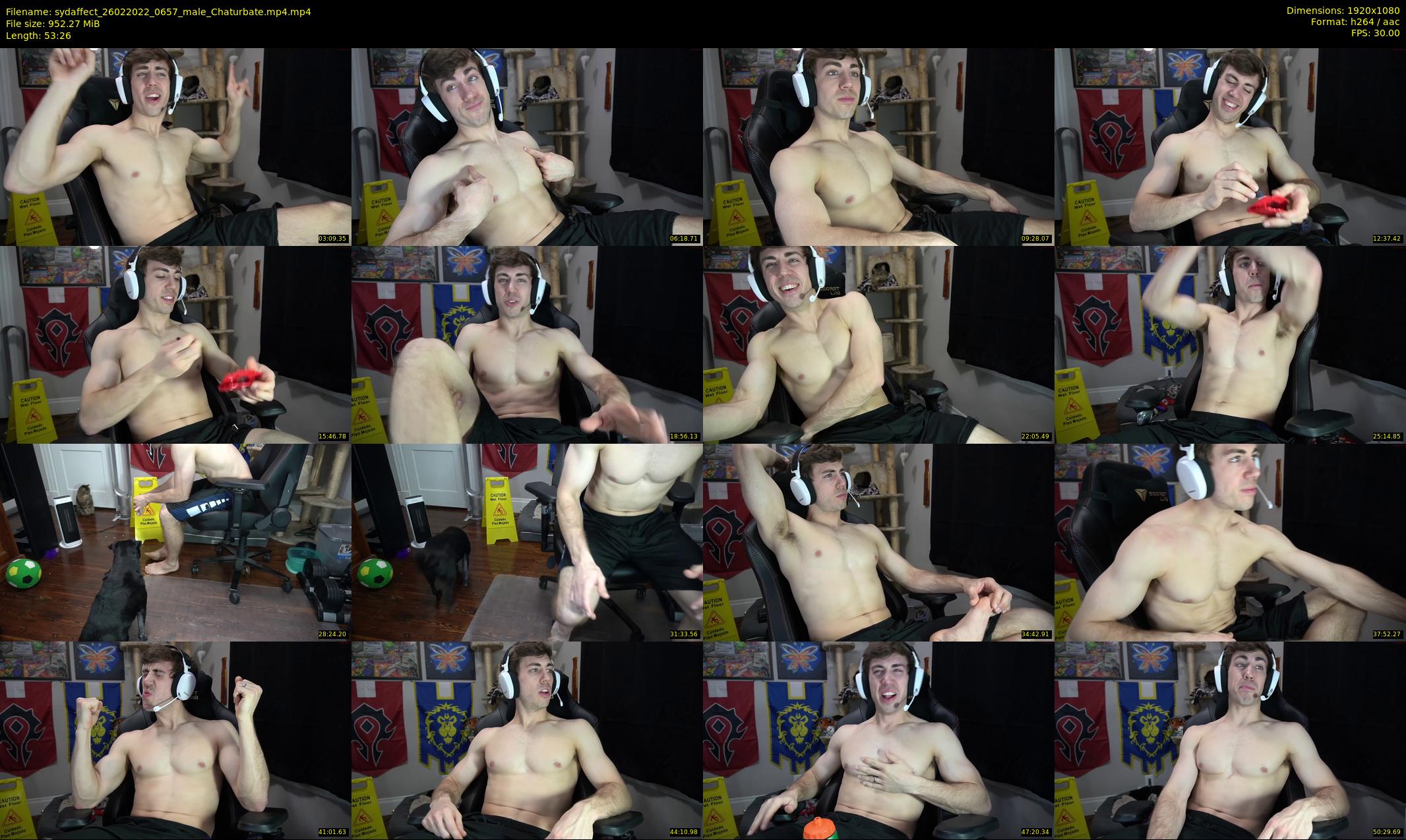 sydaffect — 54 minute Chaturbate male cam show recording, 1080p, Feb 26, 2022