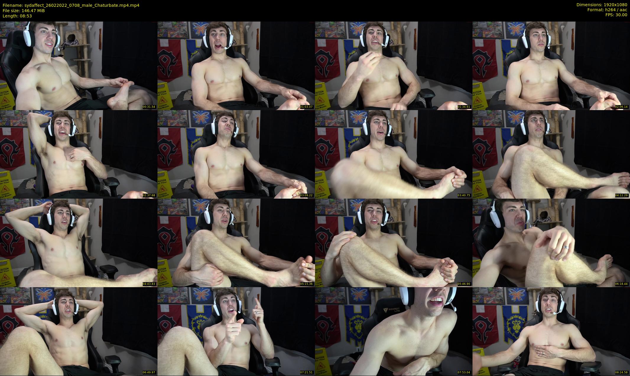 sydaffect — 9 minute Chaturbate male cam show recording, 1080p, Feb 26, 2022
