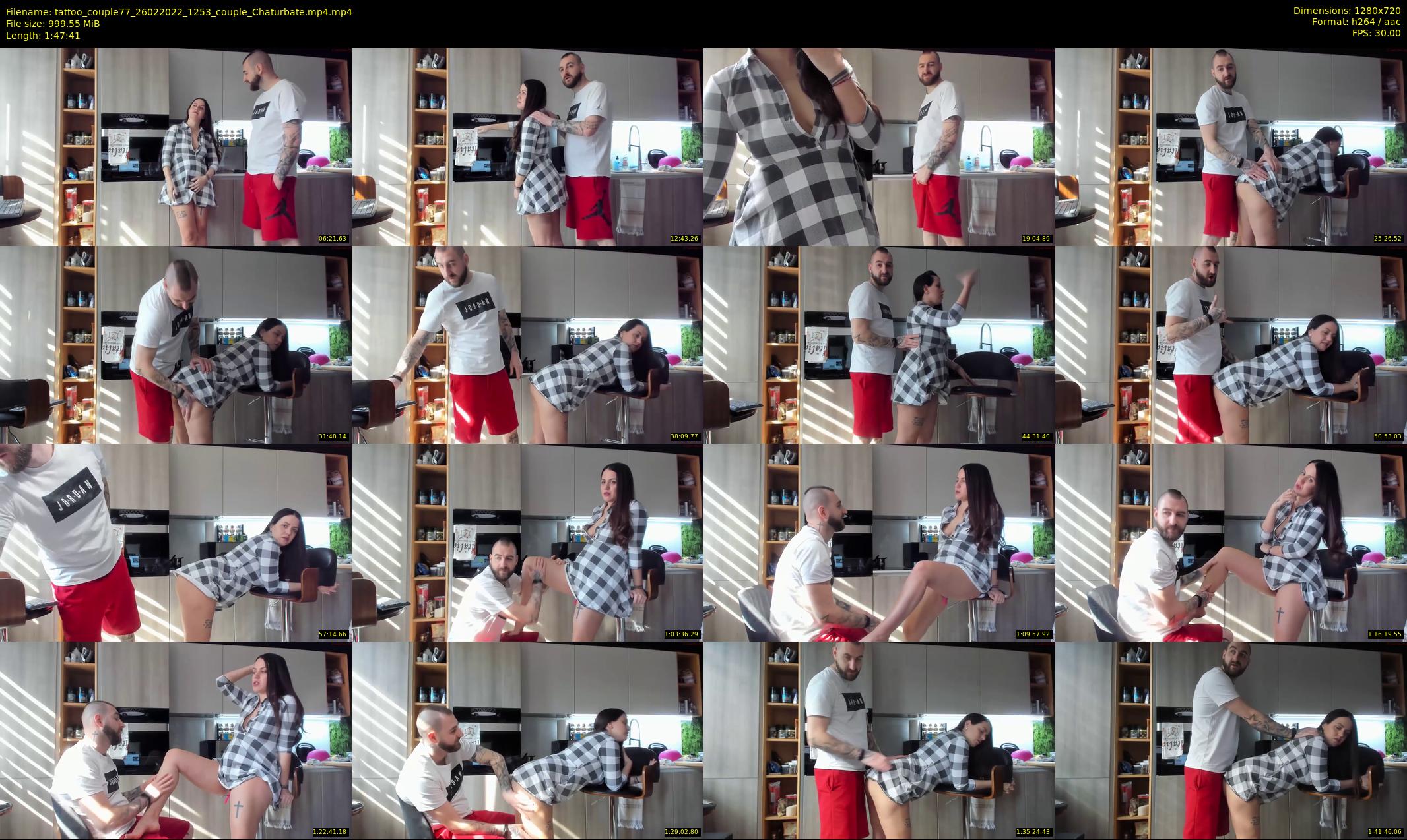 tattoo_couple77 — 108 minute Chaturbate couple cam show recording, 720p, Feb 26, 2022