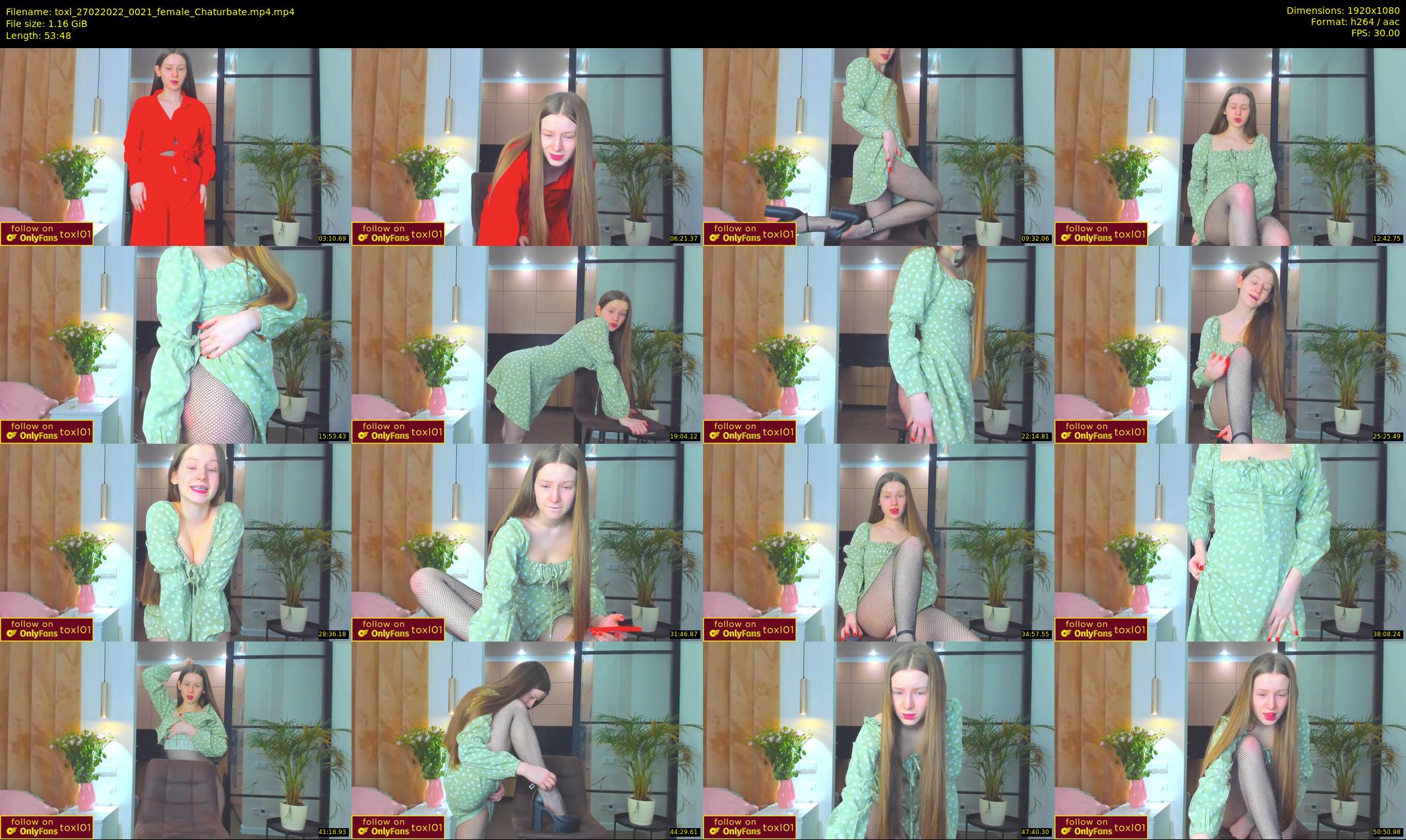 toxl — 54 minute Chaturbate female cam show recording, 1080p, Feb 27, 2022