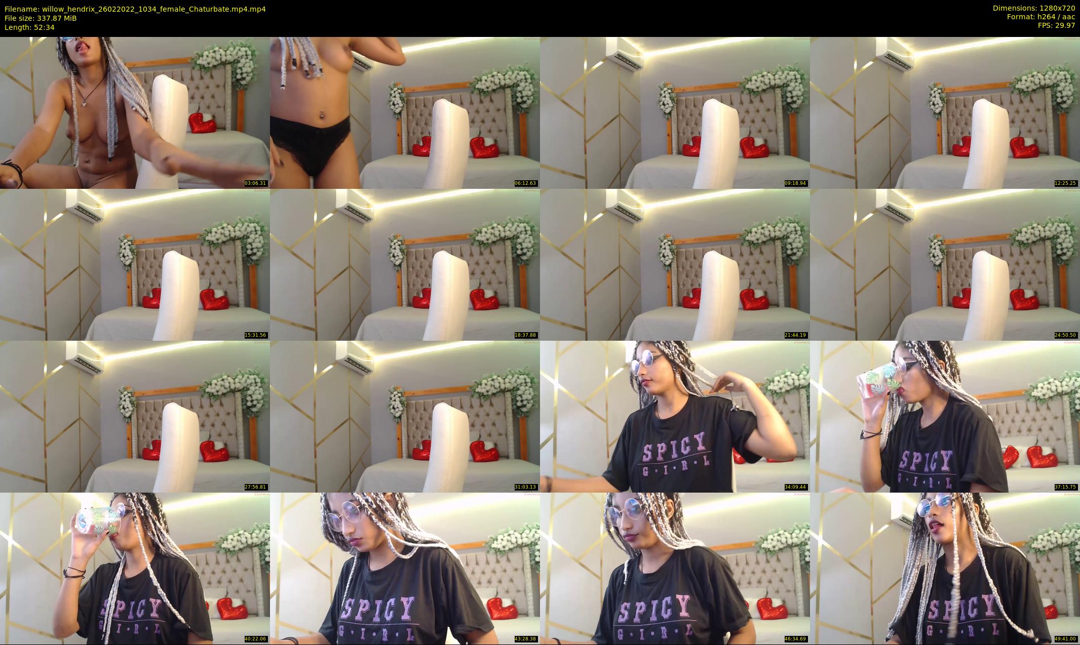 willow_hendrix — 53 minute Chaturbate female cam show recording, 720p, Feb 26, 2022