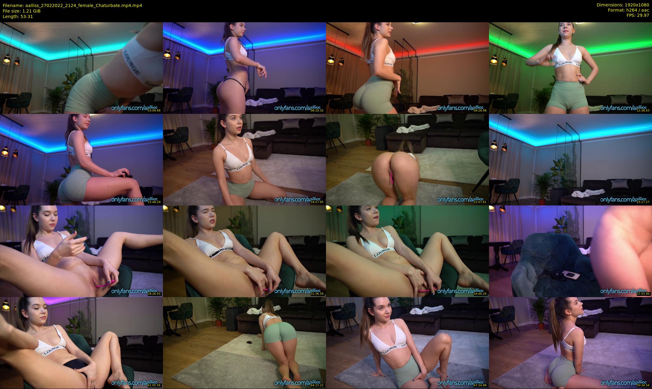 aalliss — 54 minute Chaturbate female cam show recording, 1080p, Feb 27, 2022