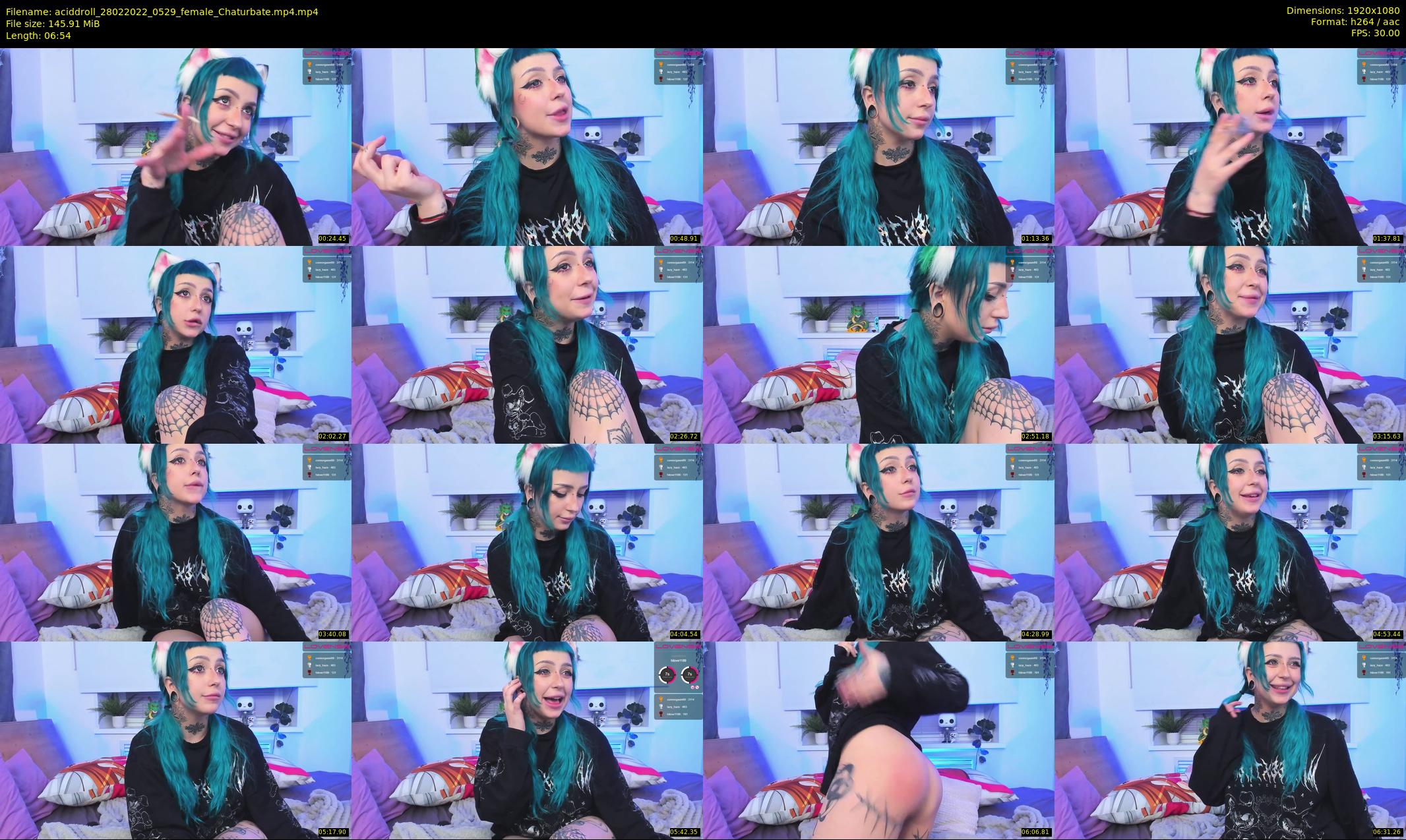 aciddroll — 7 minute Chaturbate female cam show recording, 1080p, Feb 28, 2022