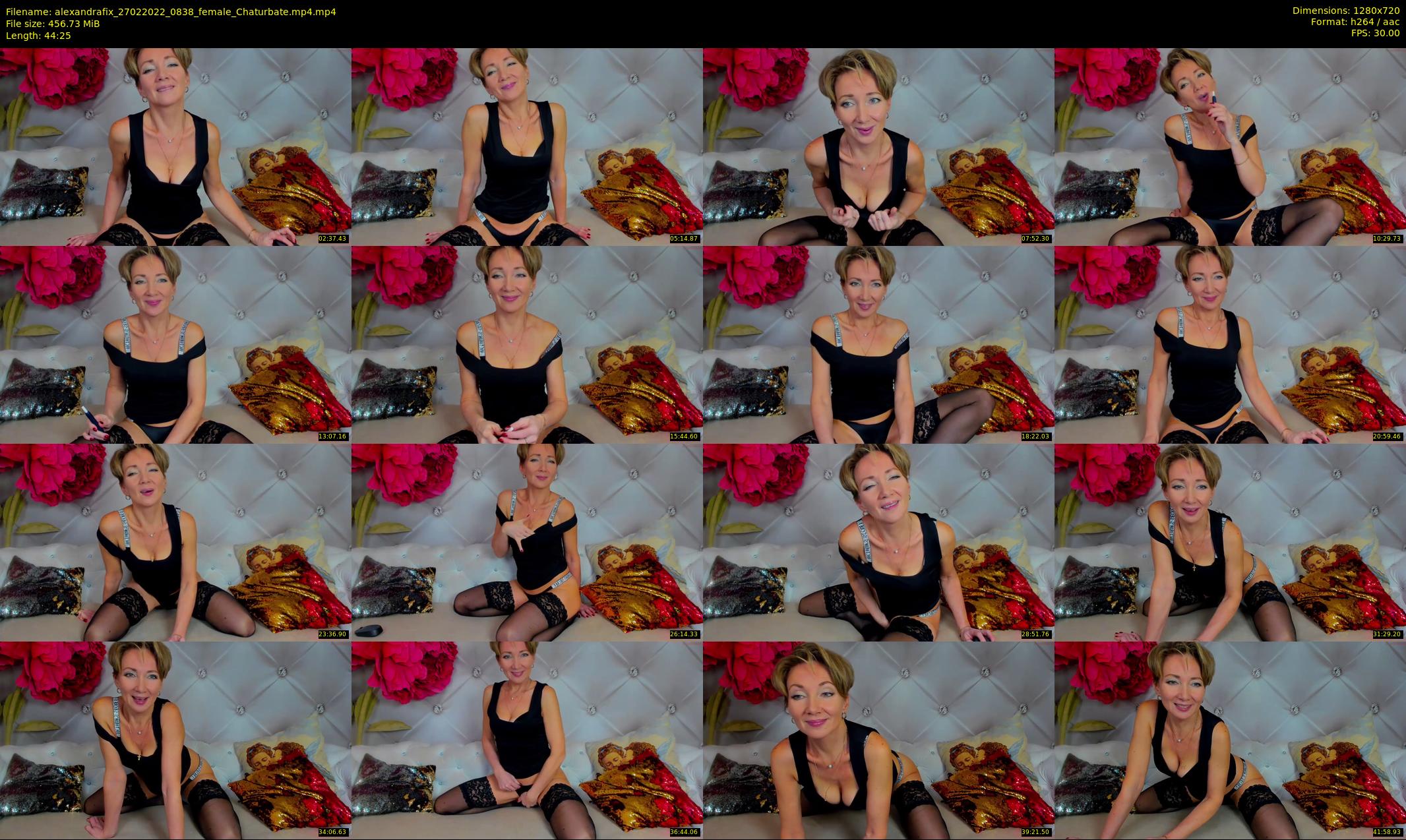 alexandrafix — 45 minute Chaturbate female cam show recording, 720p, Feb 27, 2022