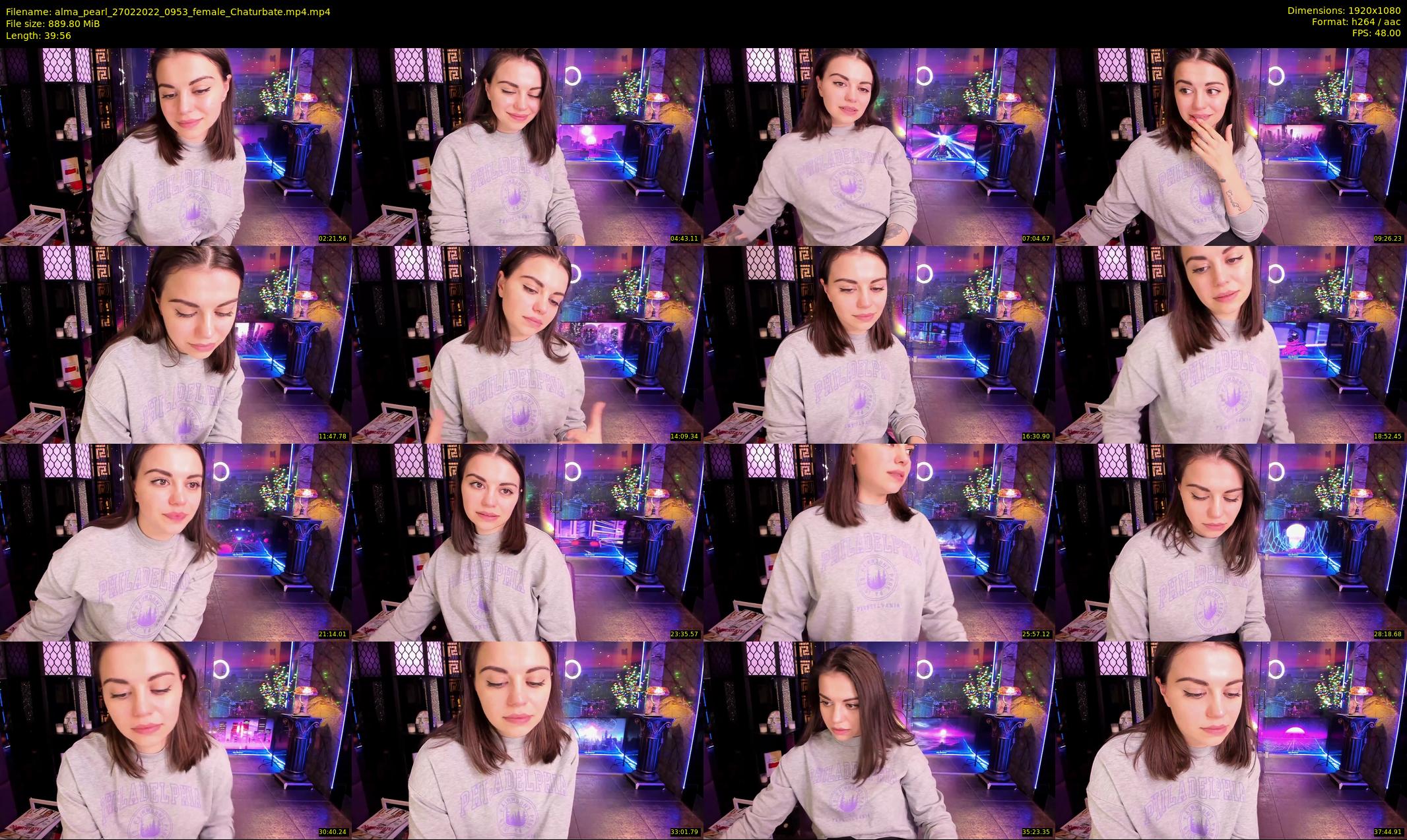 alma_pearl — 40 minute Chaturbate female cam show recording, 1080p, Feb 27, 2022