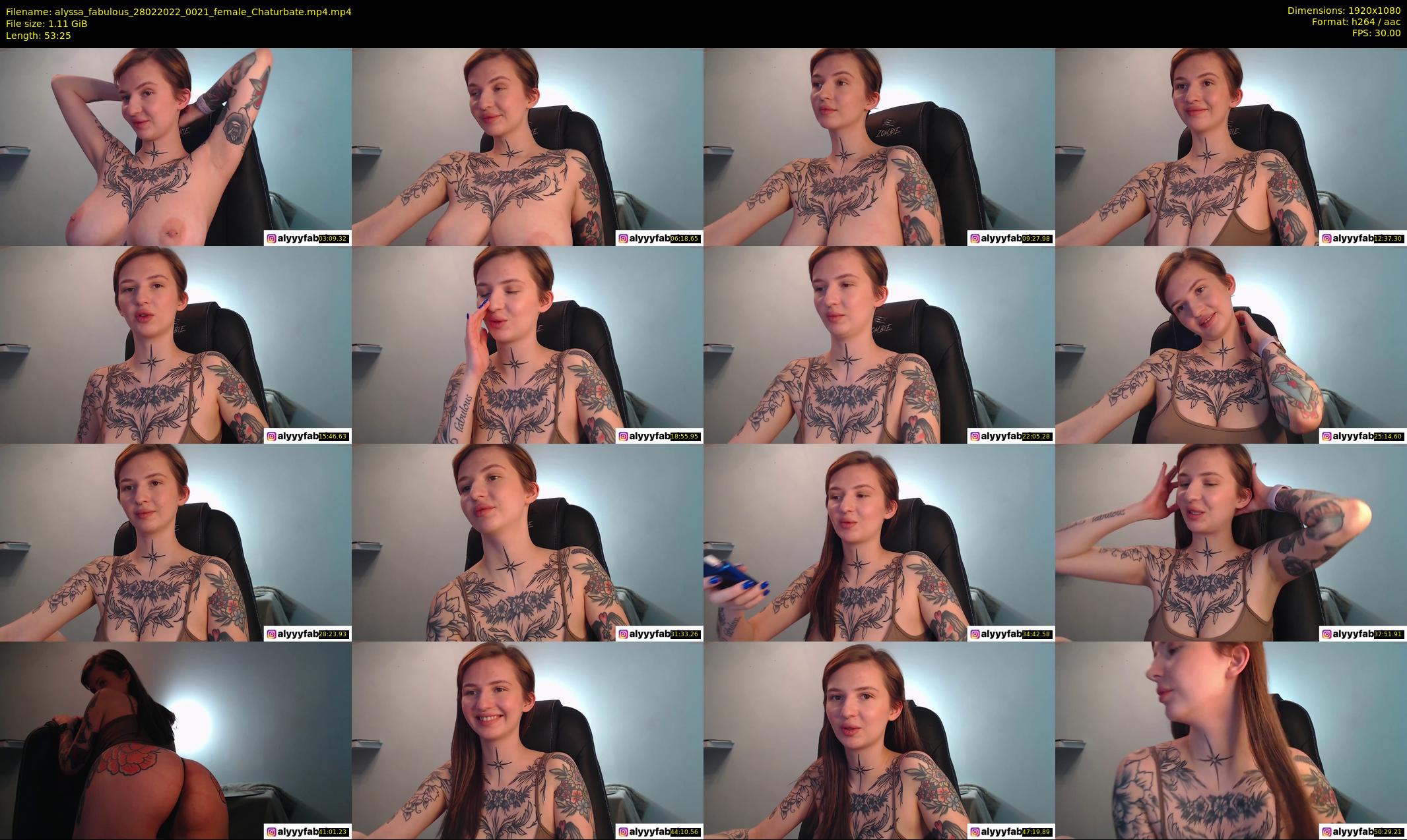 alyssa_fabulous — 54 minute Chaturbate female cam show recording, 1080p, Feb 28, 2022