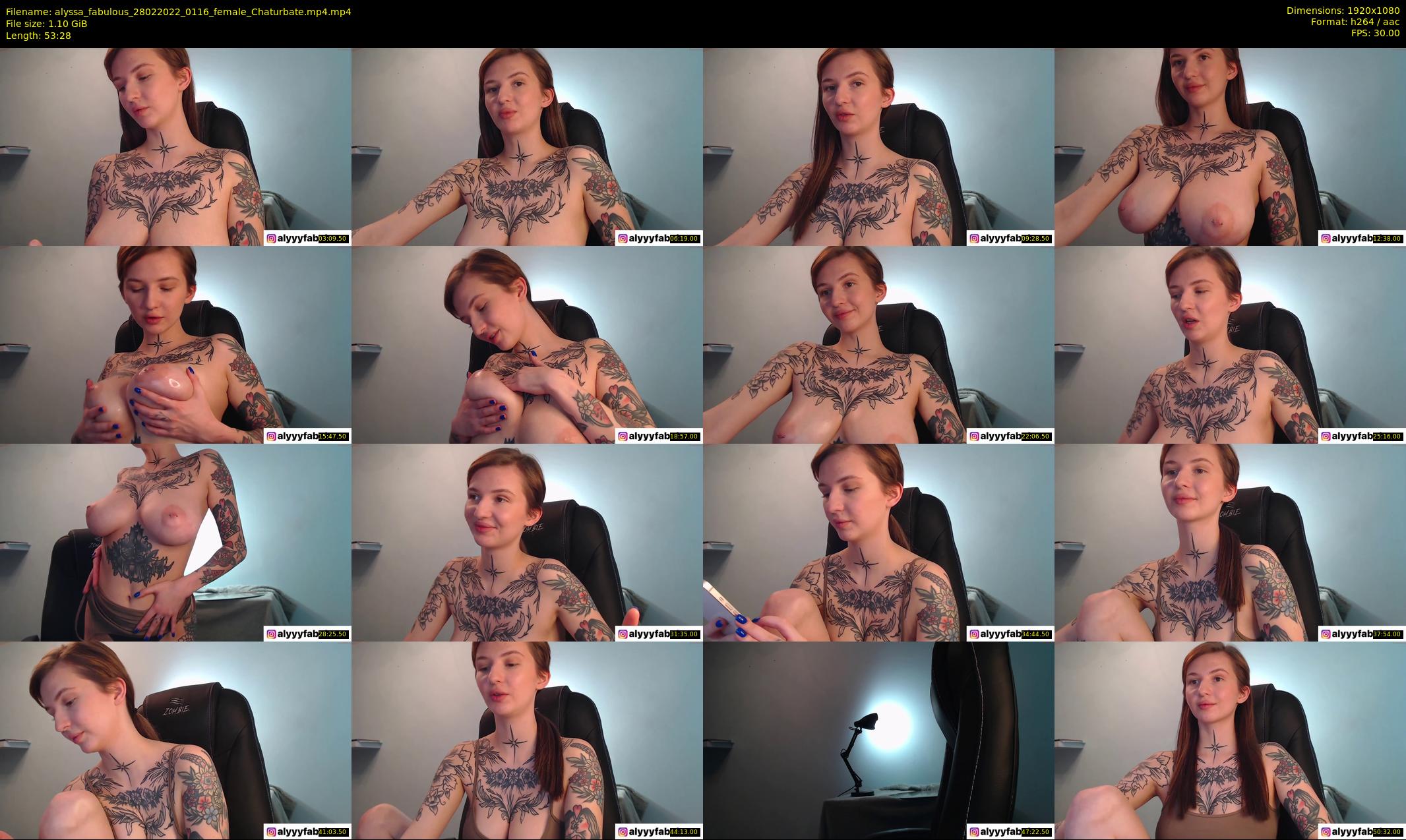 alyssa_fabulous — 54 minute Chaturbate female cam show recording, 1080p, Feb 28, 2022