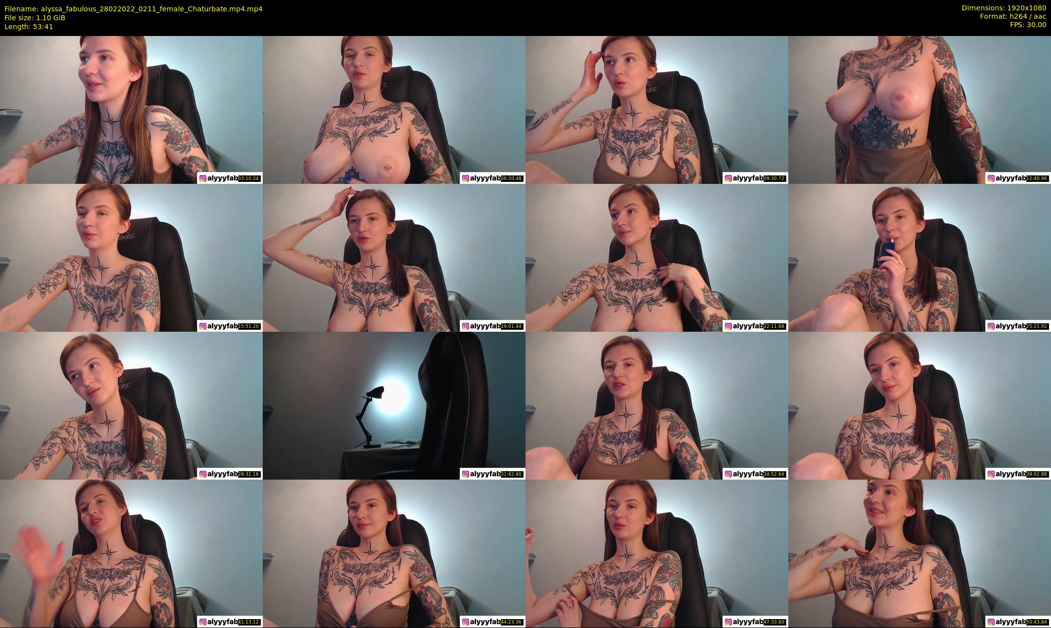 alyssa_fabulous — 54 minute Chaturbate female cam show recording, 1080p, Feb 28, 2022