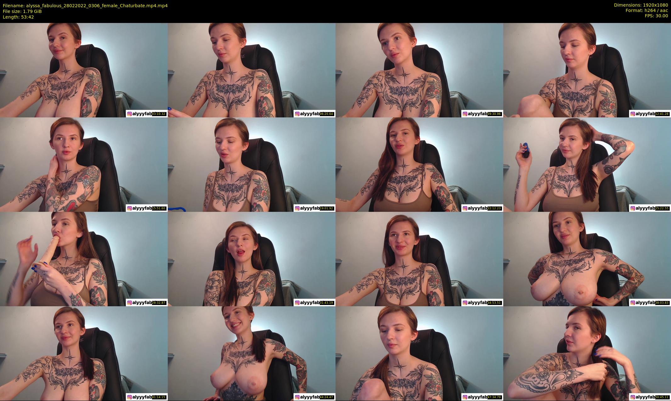 alyssa_fabulous — 54 minute Chaturbate female cam show recording, 1080p, Feb 28, 2022