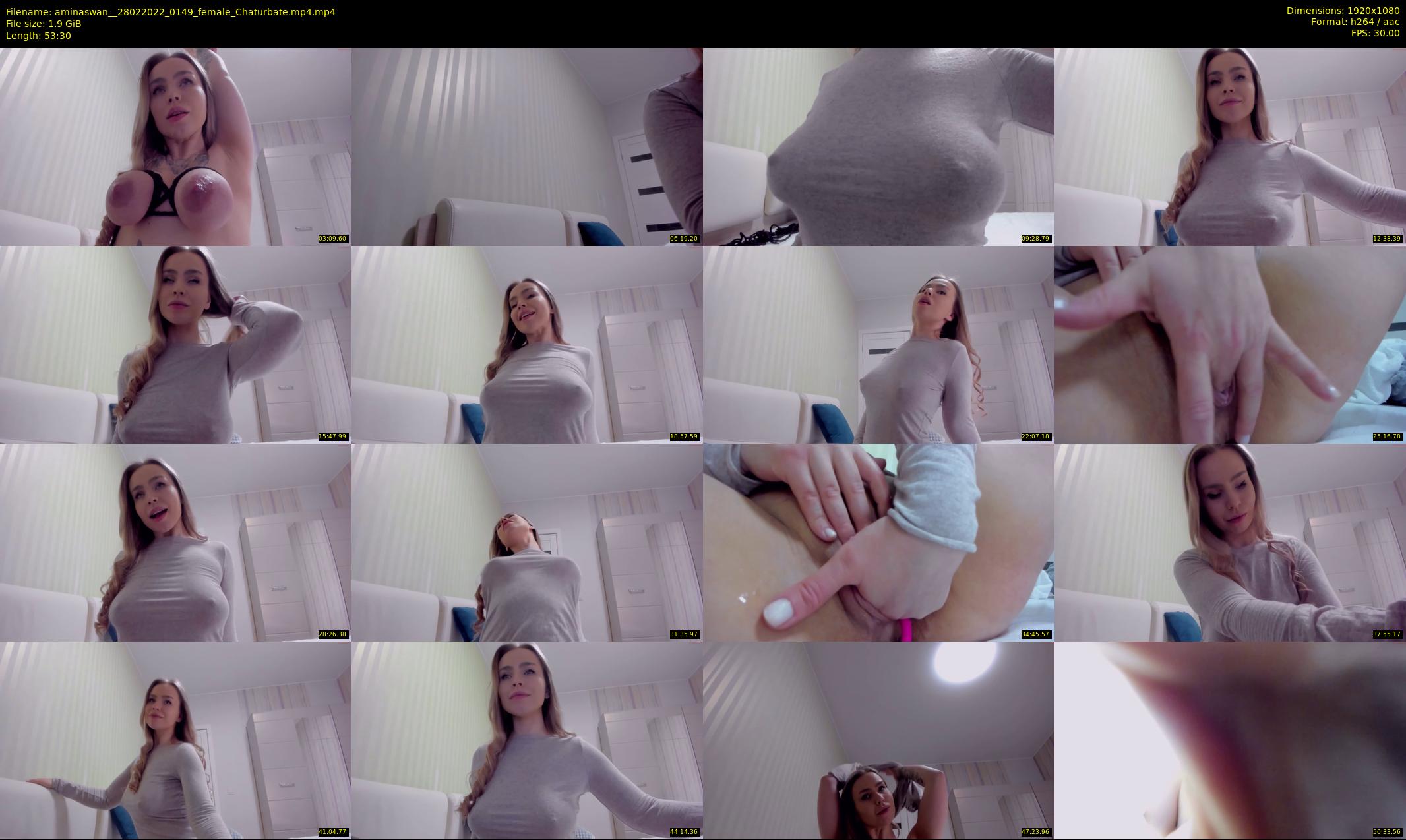 aminaswan_ — 54 minute Chaturbate female cam show recording, 1080p, Feb 28, 2022