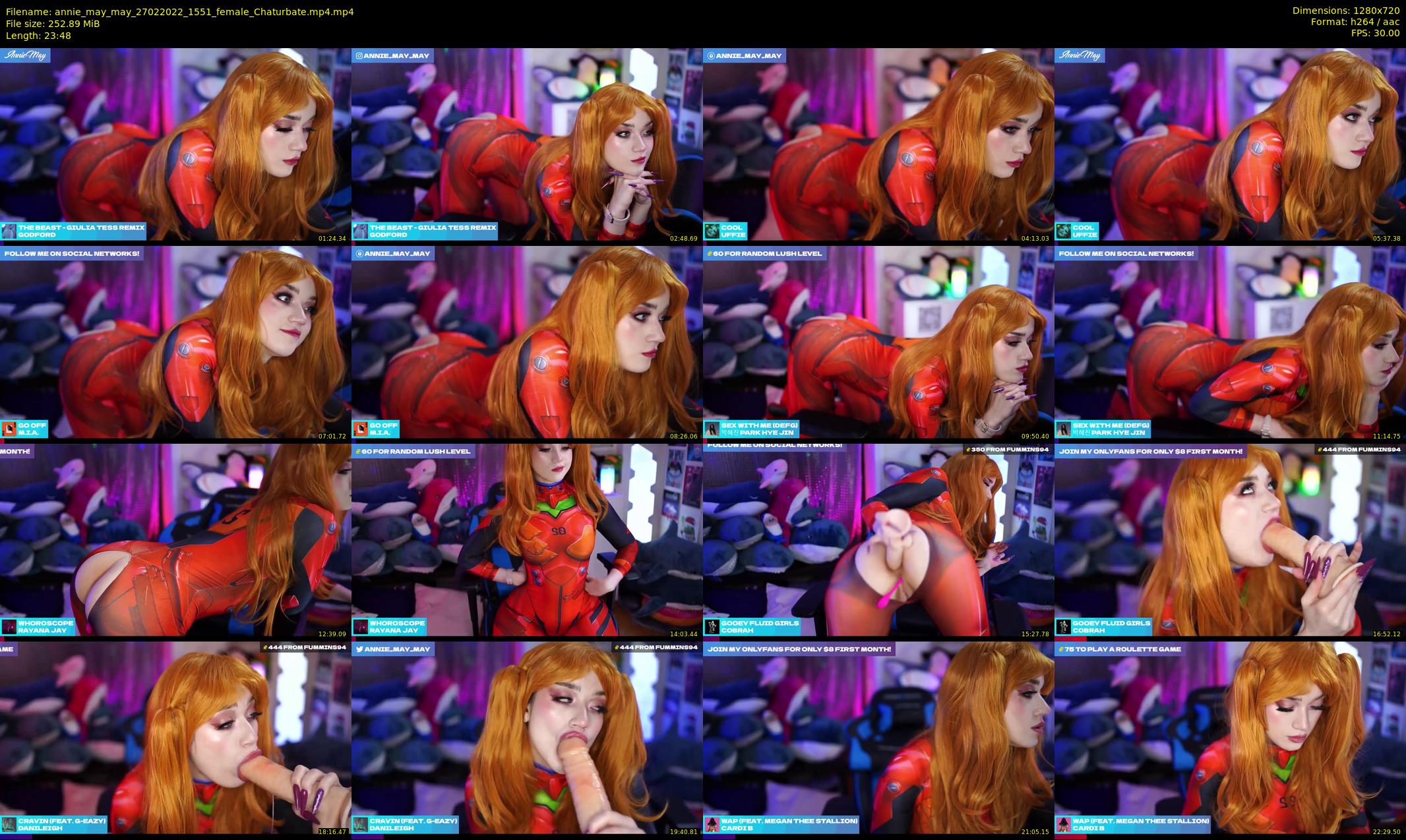 annie_may_may — 24 minute Chaturbate female cam show recording, 720p, Feb 27, 2022