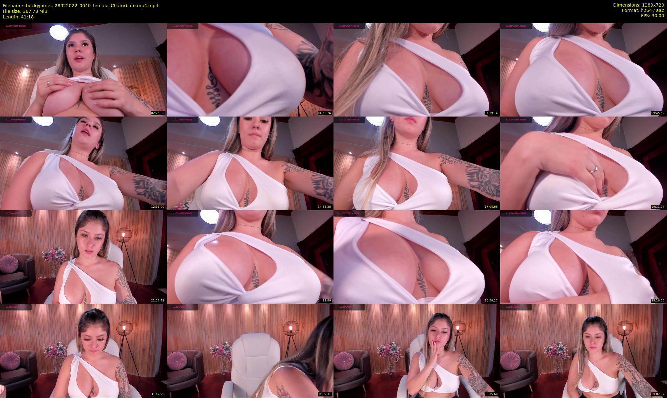 beckyjames — 42 minute Chaturbate female cam show recording, 720p, Feb 28, 2022