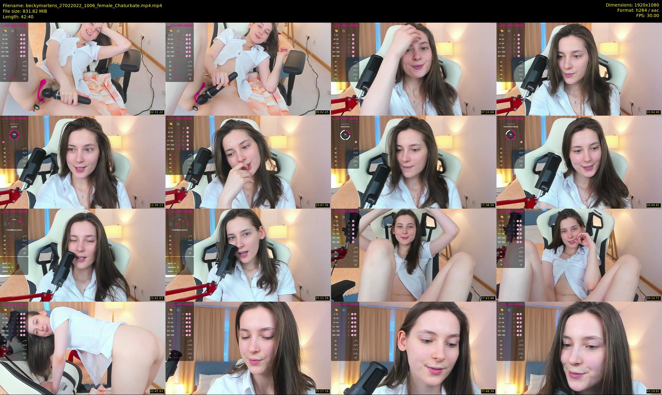 beckymartens — 43 minute Chaturbate female cam show recording, 1080p, Feb 27, 2022