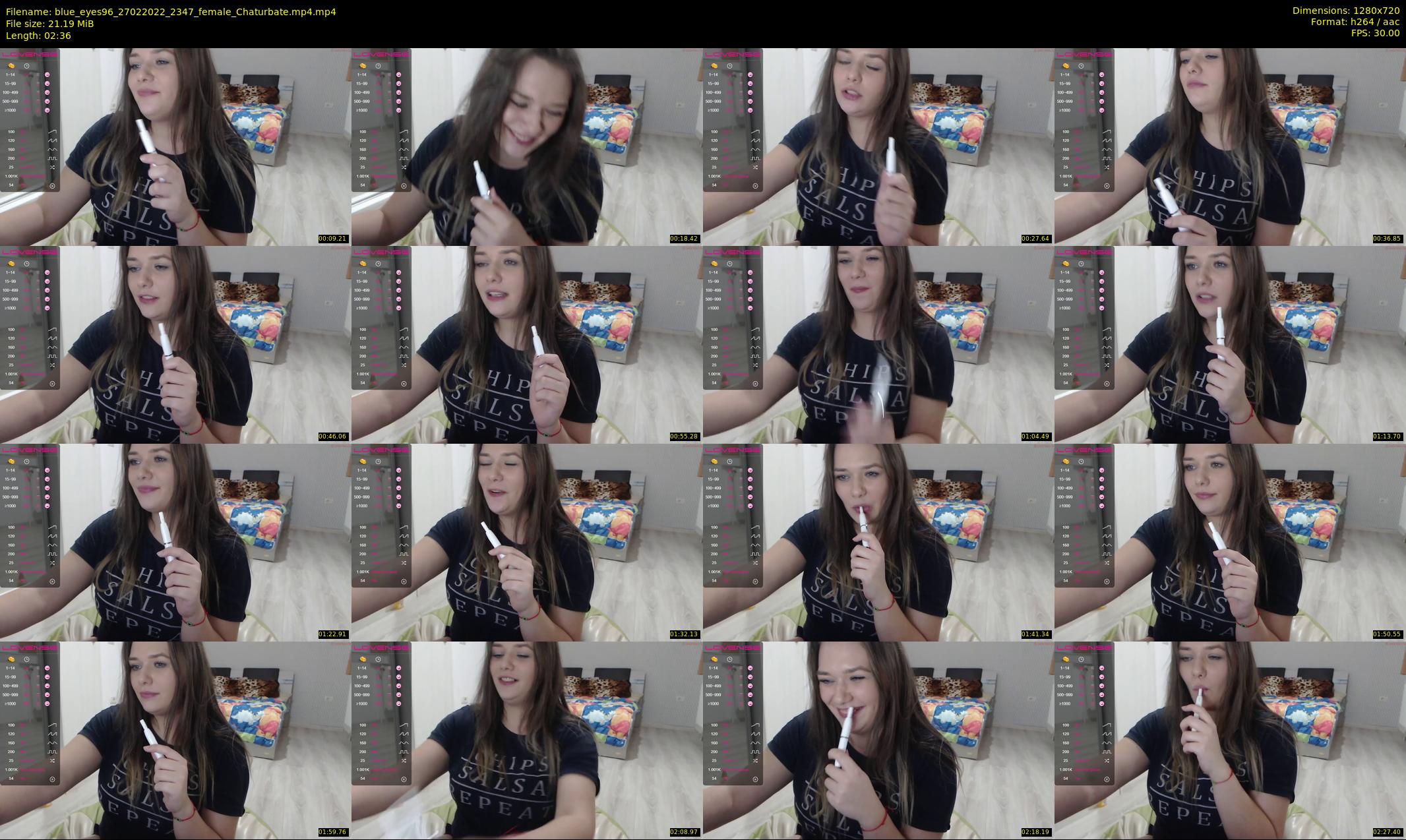 blue_eyes96 — 3 minute Chaturbate female cam show recording, 720p, Feb 27, 2022