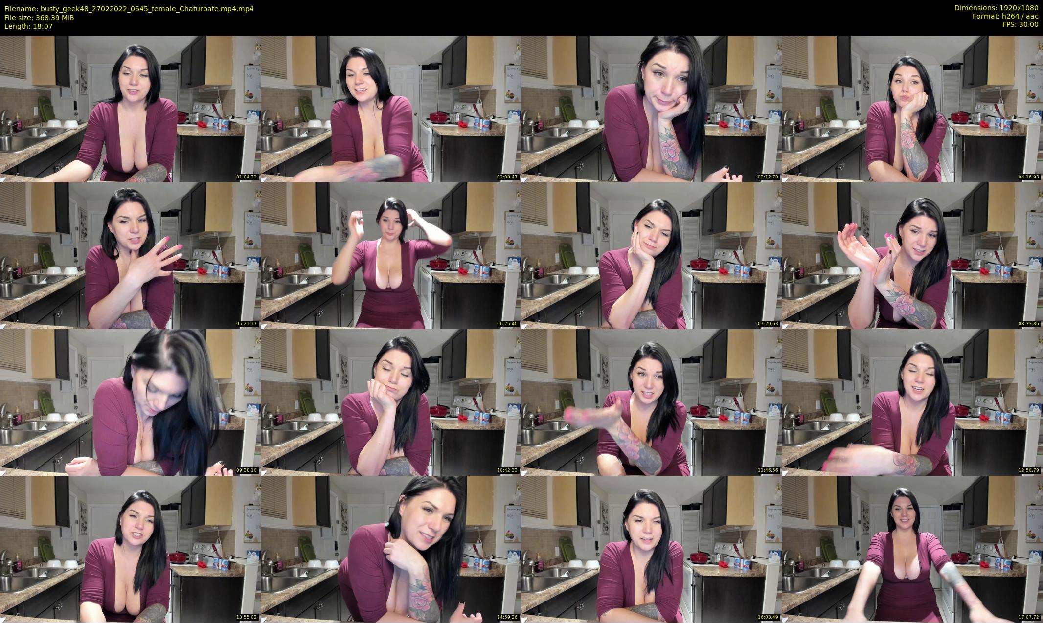 busty_geek48 — 19 minute Chaturbate female cam show recording, 1080p, Feb 27, 2022