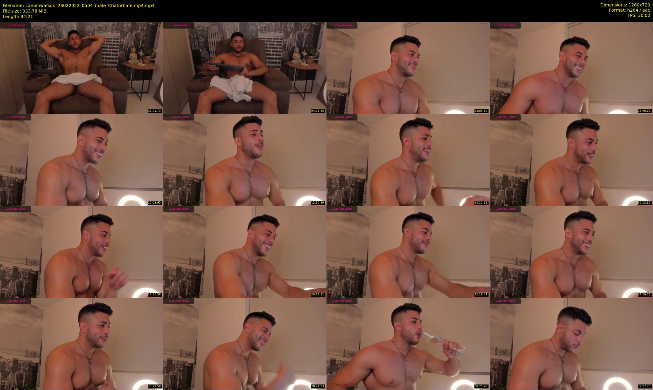 camilowatson — 35 minute Chaturbate male cam show recording, 720p, Feb 28, 2022