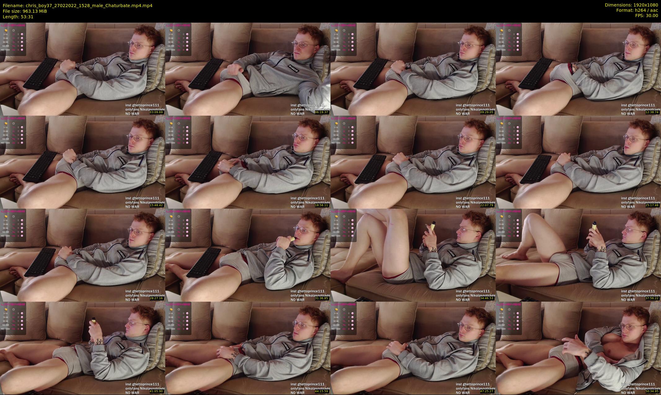 chris_boy37 — 54 minute Chaturbate male cam show recording, 1080p, Feb 27, 2022
