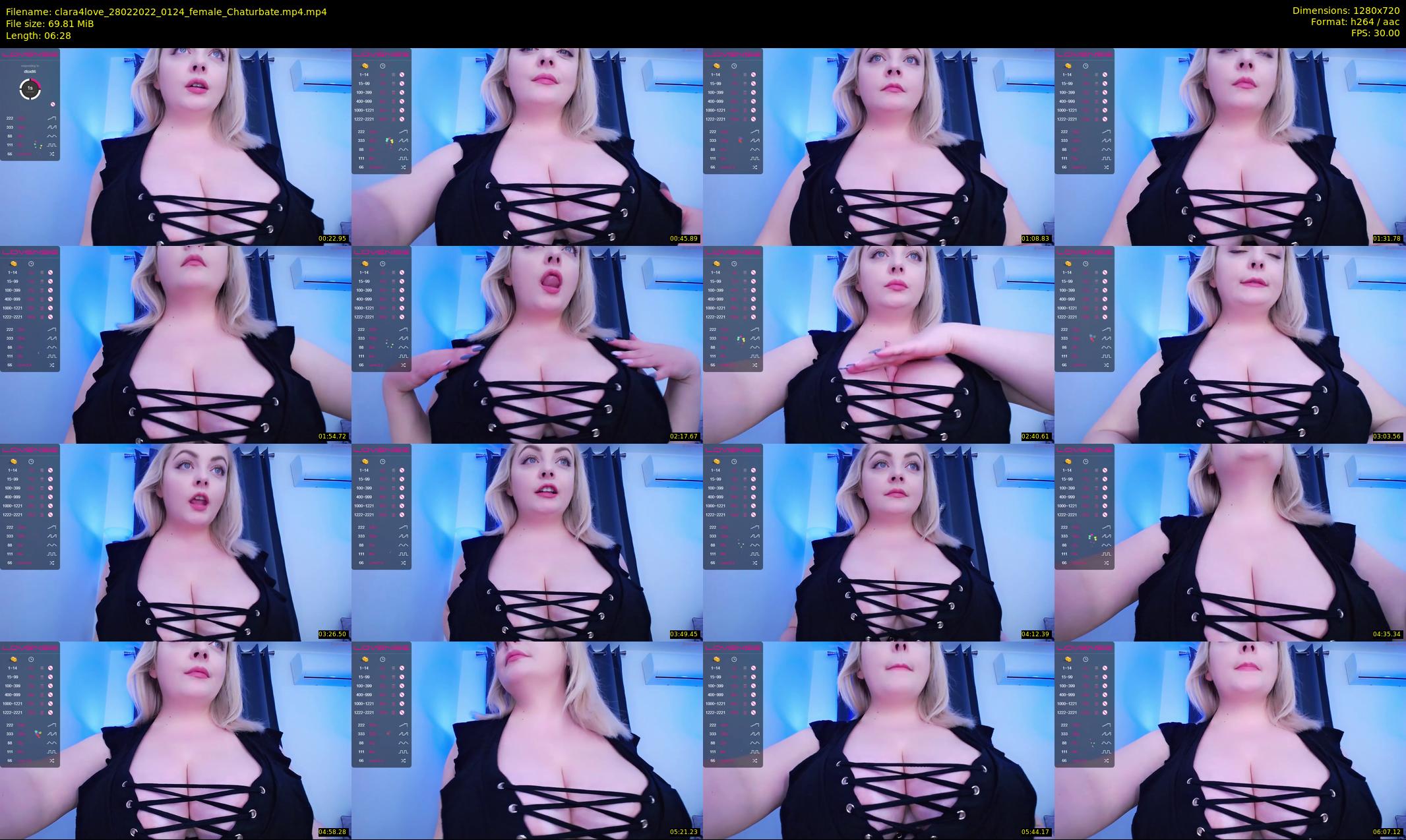 clara4love — 7 minute Chaturbate female cam show recording, 720p, Feb 28, 2022