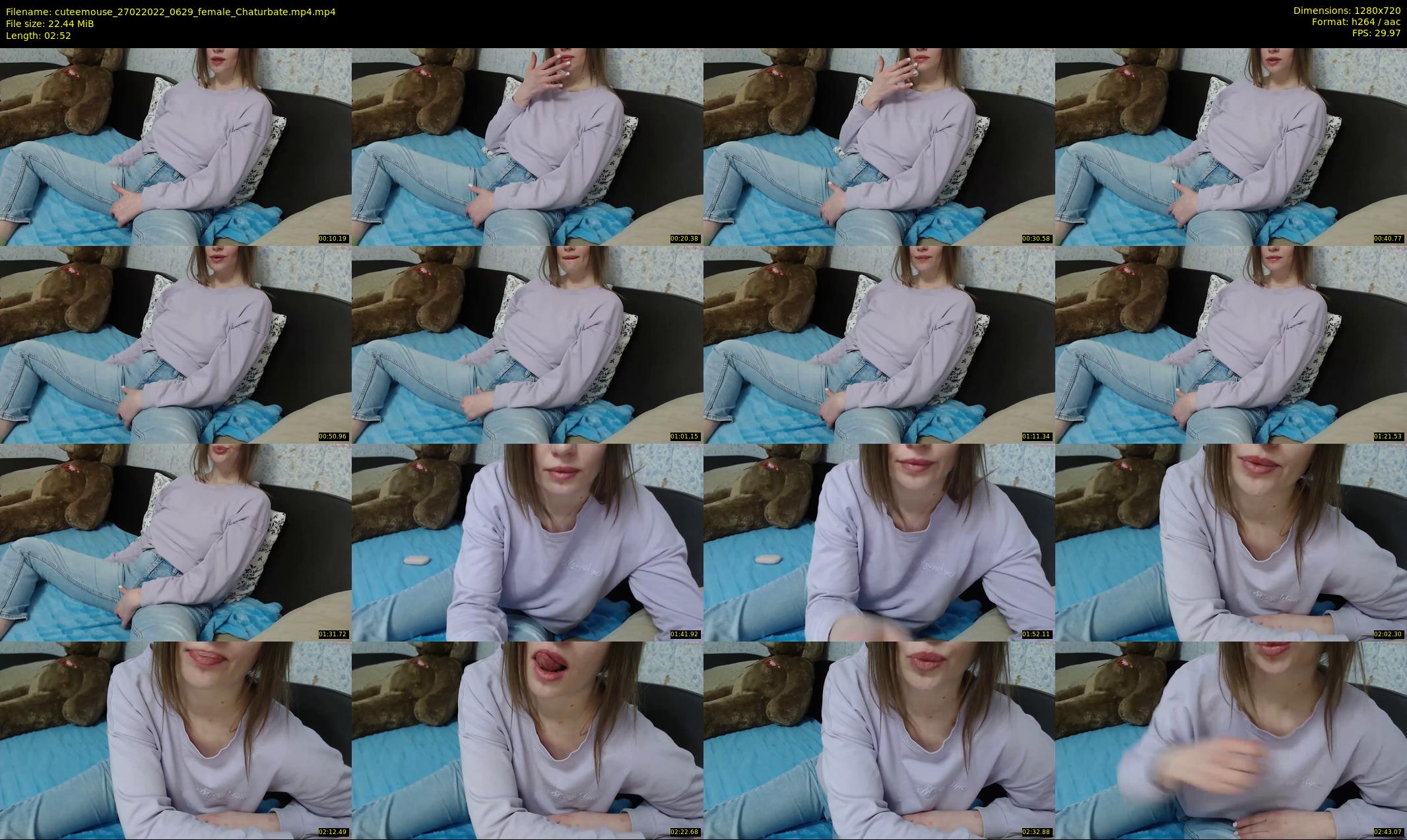cuteemouse — 3 minute Chaturbate female cam show recording, 720p, Feb 27, 2022
