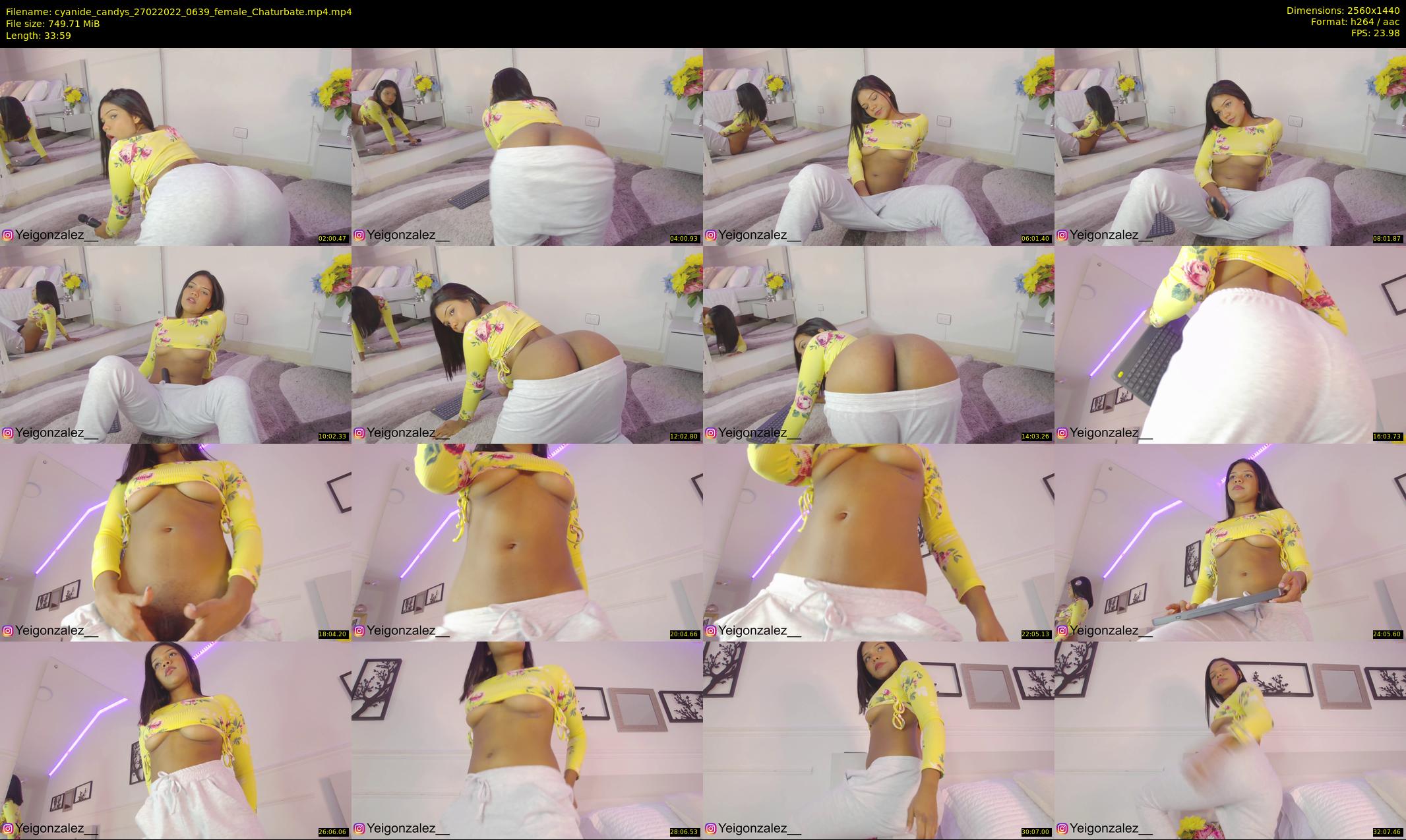 cyanide_candys — 34 minute Chaturbate female cam show recording, 1080p, Feb 27, 2022