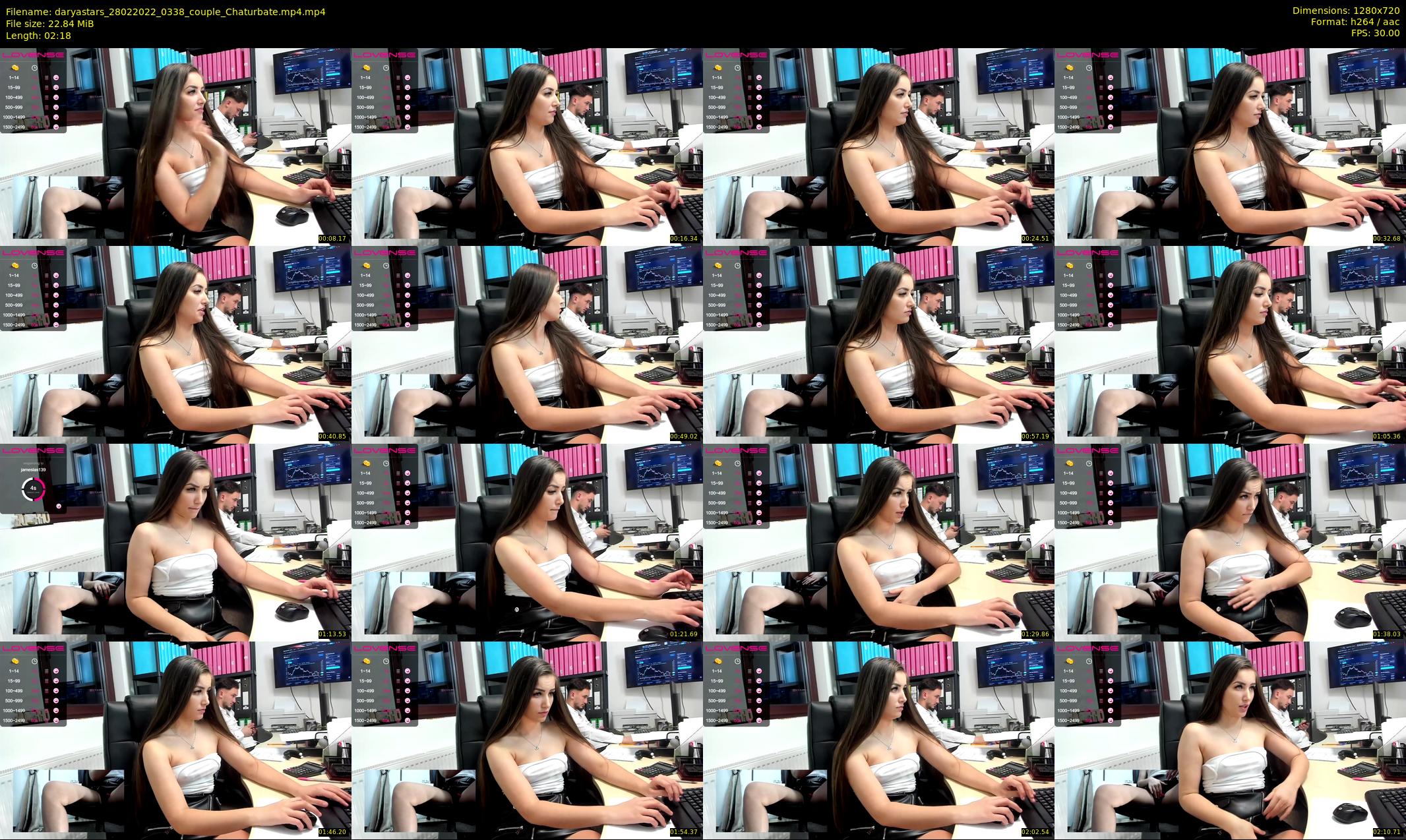 daryastars — 3 minute Chaturbate couple cam show recording, 720p, Feb 28, 2022