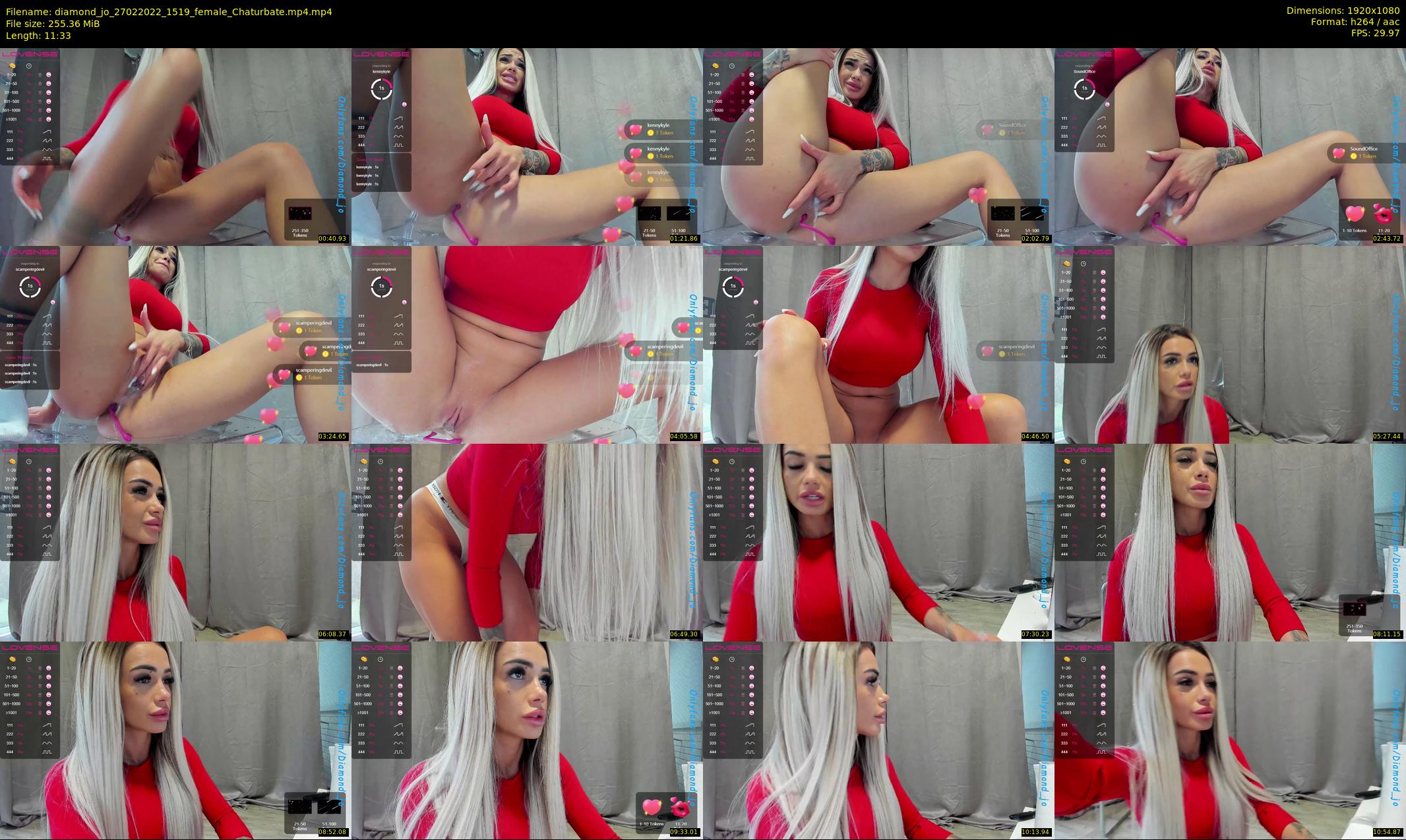 diamond_jo — 12 minute Chaturbate female cam show recording, 1080p, Feb 27, 2022