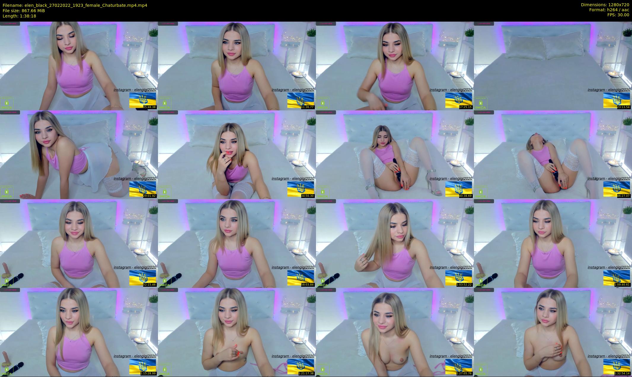 elen_black — 99 minute Chaturbate female cam show recording, 720p, Feb 27, 2022