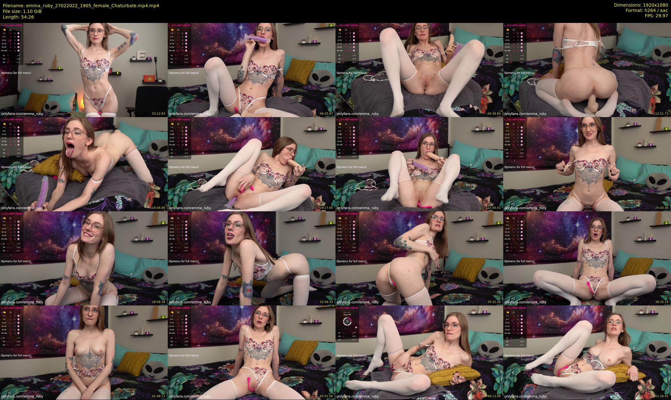 emma_ruby — 55 minute Chaturbate female cam show recording, 1080p, Feb 27, 2022