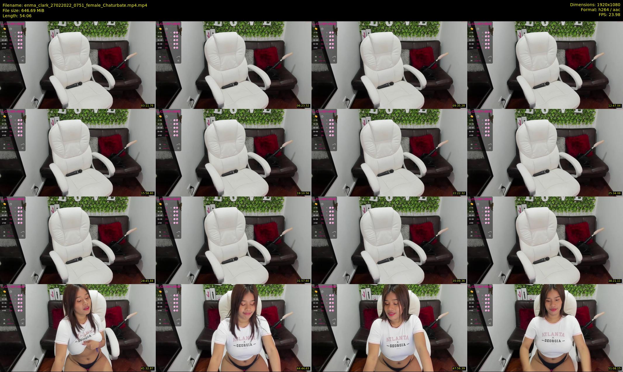 enma_clark — 55 minute Chaturbate female cam show recording, 1080p, Feb 27, 2022