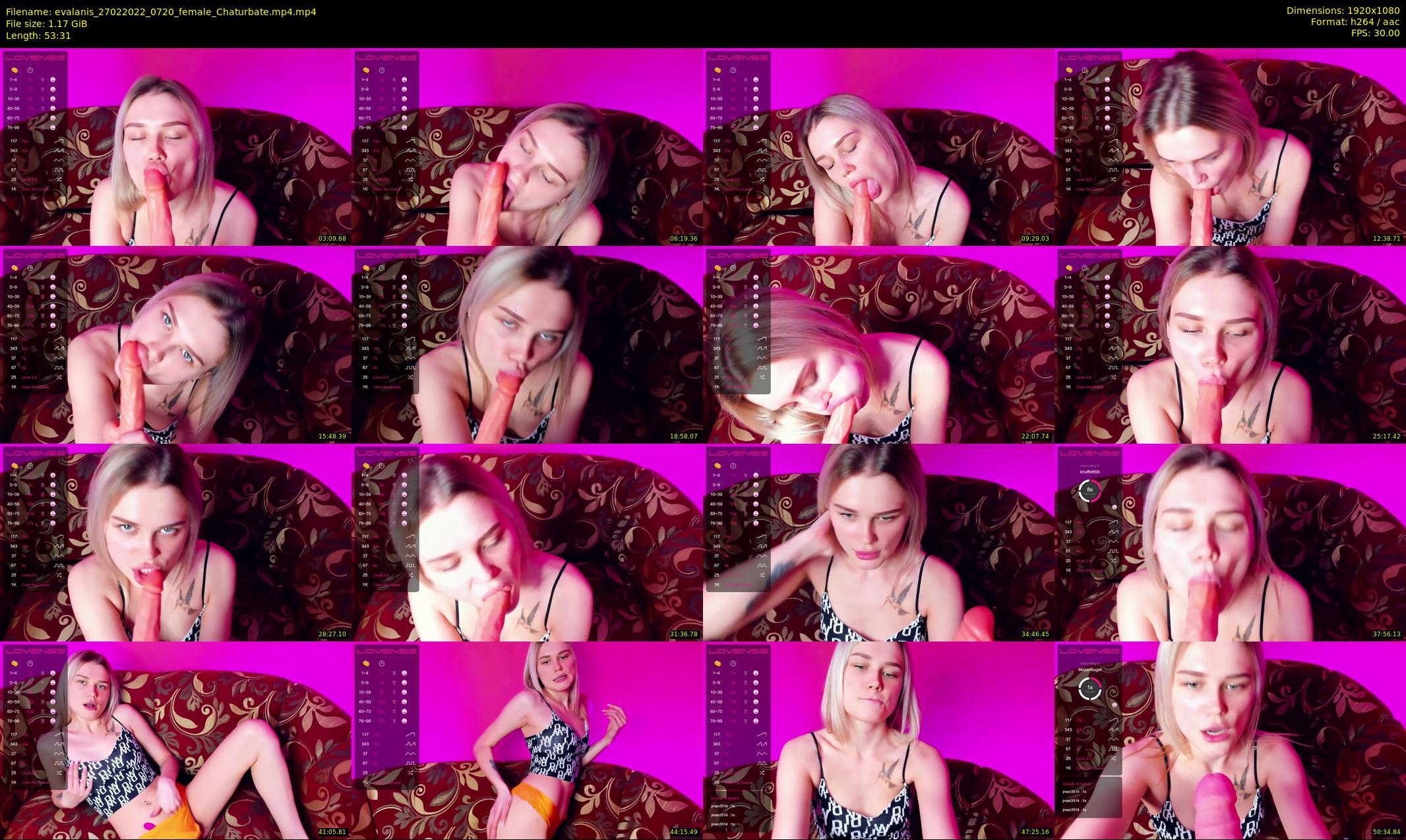 evalanis — 54 minute Chaturbate couple cam show recording, 1080p, Feb 27, 2022