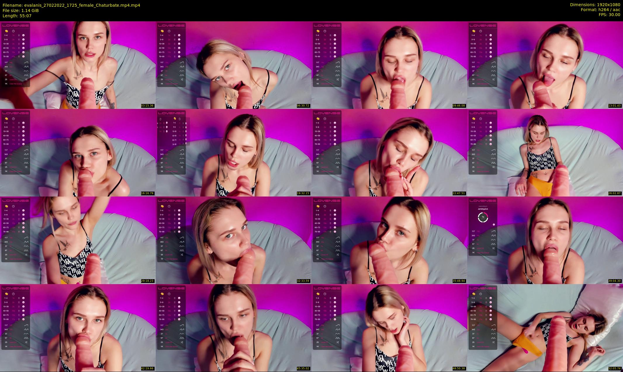 evalanis — 56 minute Chaturbate couple cam show recording, 1080p, Feb 27, 2022
