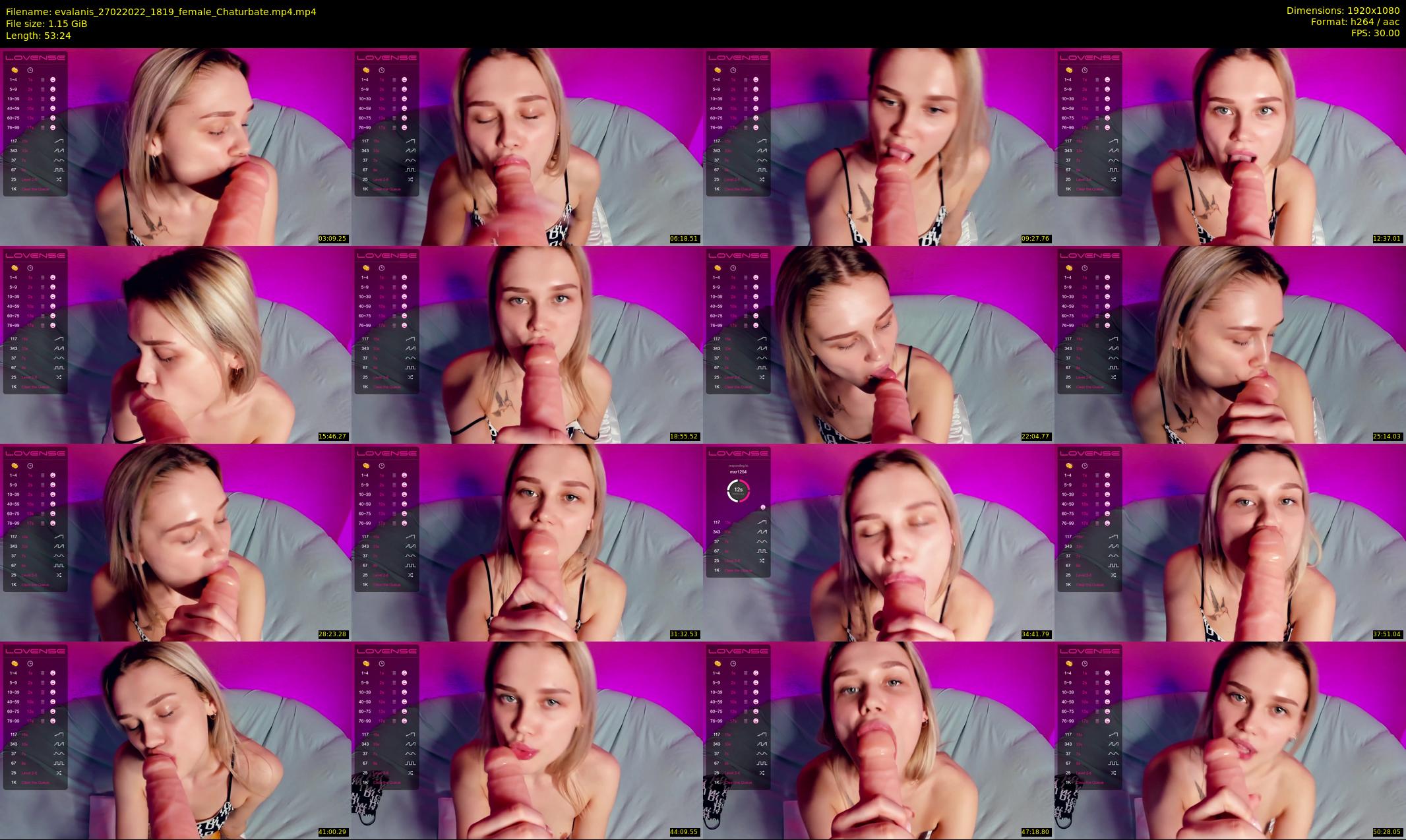 evalanis — 54 minute Chaturbate couple cam show recording, 1080p, Feb 27, 2022