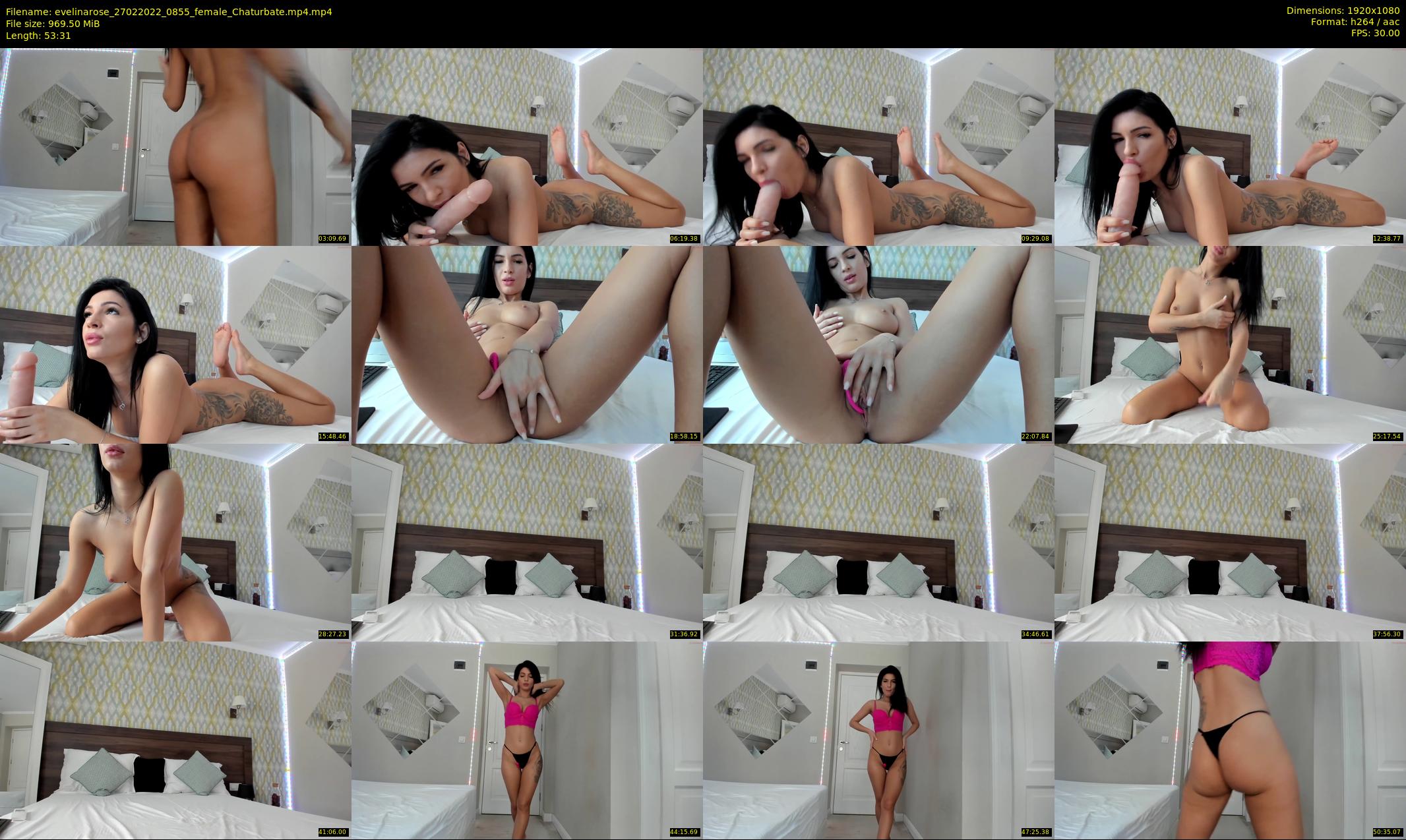 evelinarose — 54 minute Chaturbate female cam show recording, 1080p, Feb 27, 2022