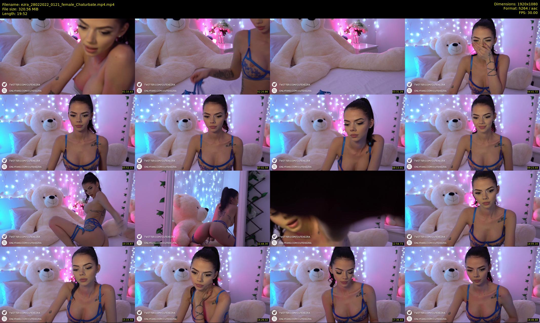 ezra — 20 minute Chaturbate female cam show recording, 1080p, Feb 28, 2022