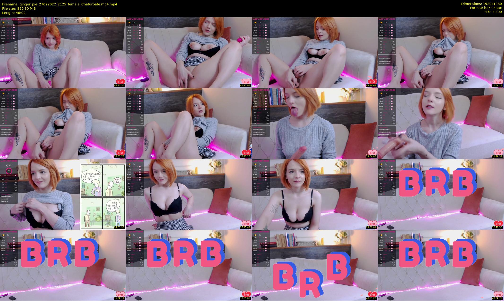 ginger_pie — 47 minute Chaturbate female cam show recording, 1080p, Feb 27, 2022