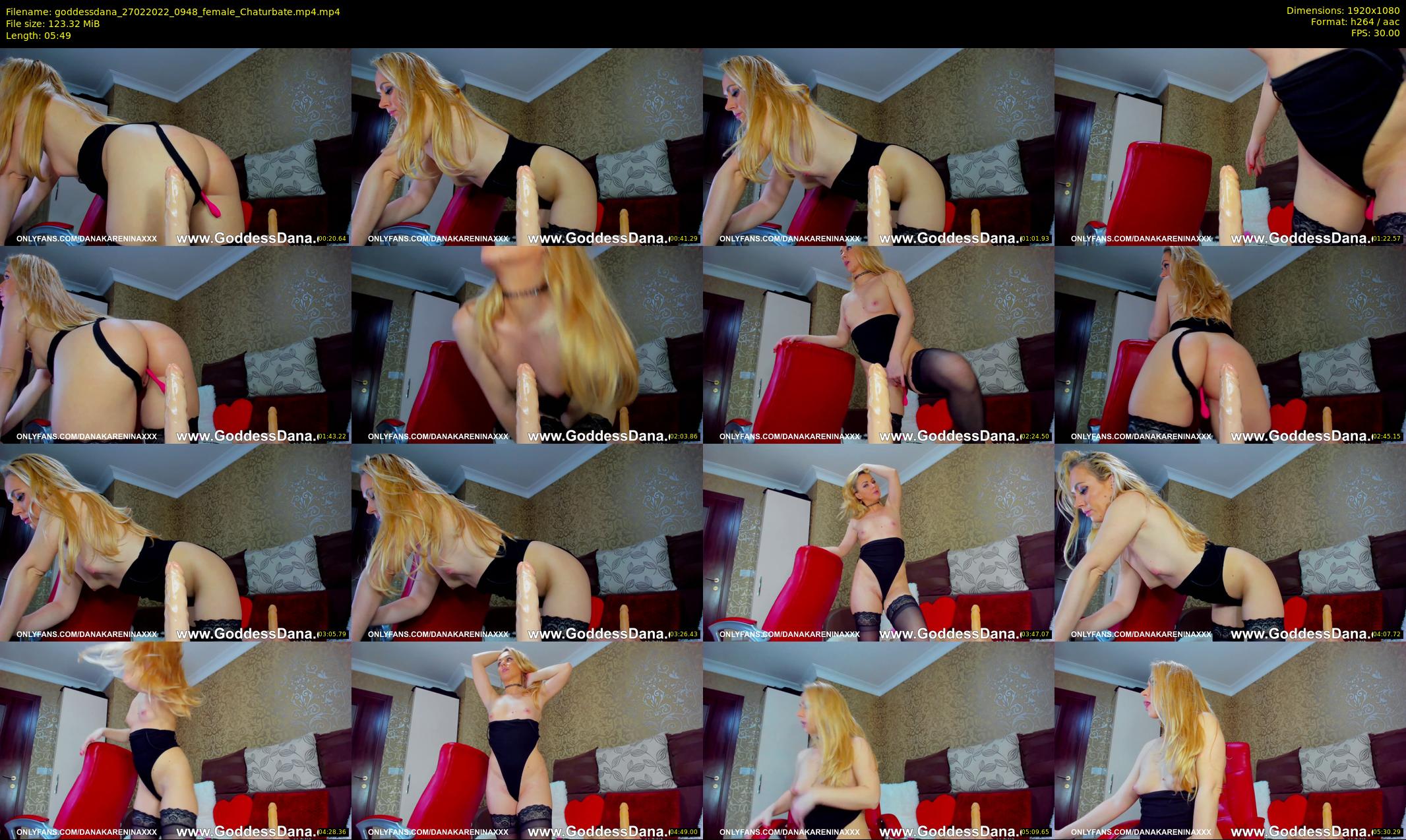 goddessdana — 6 minute Chaturbate female cam show recording, 1080p, Feb 27, 2022