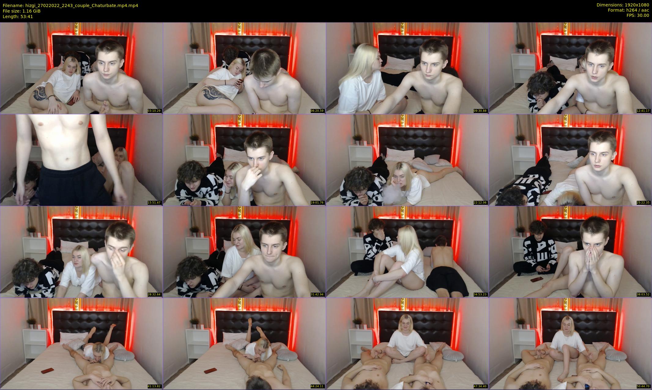 hizgi — 54 minute Chaturbate couple cam show recording, 1080p, Feb 27, 2022