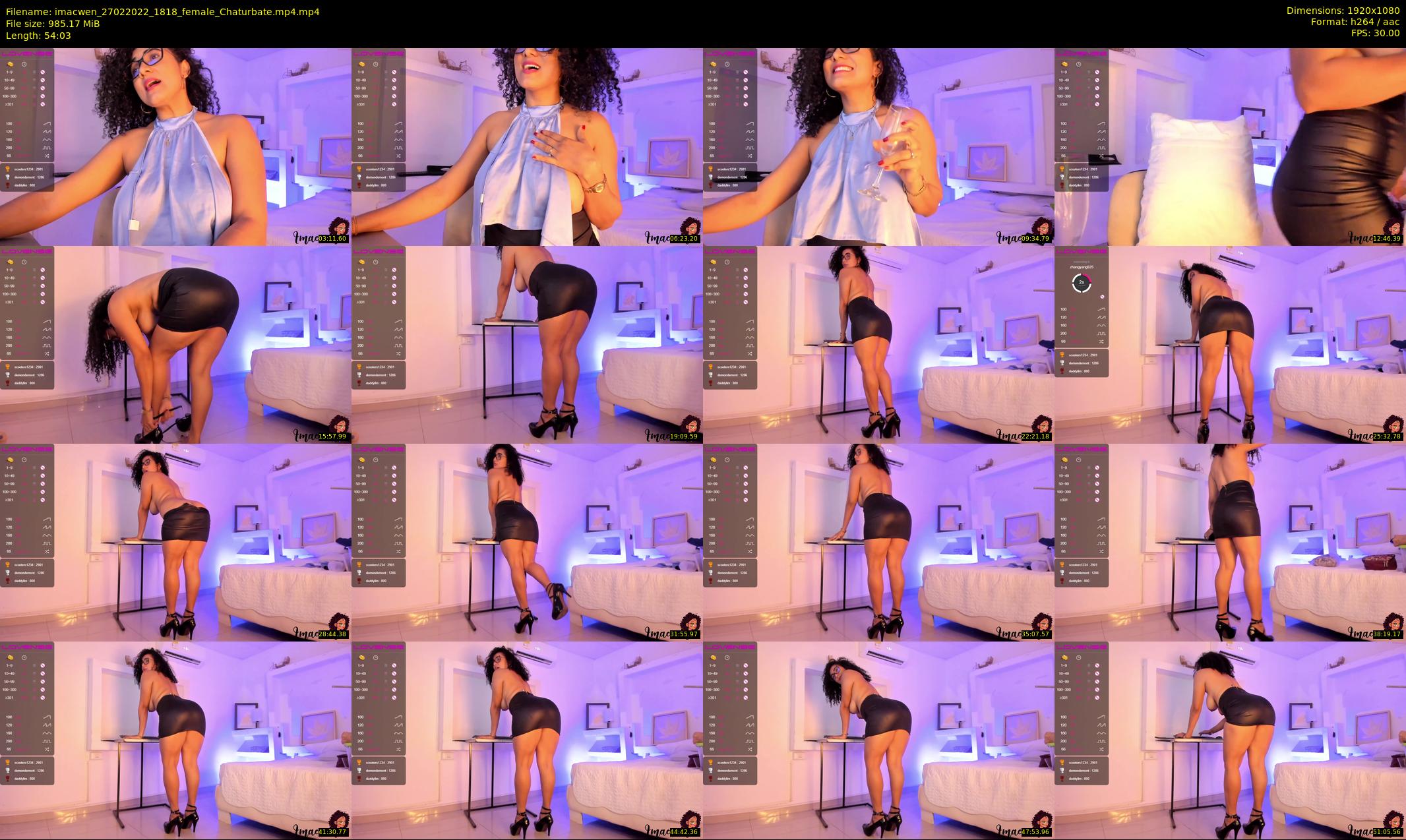 imacwen — 55 minute Chaturbate female cam show recording, 1080p, Feb 27, 2022