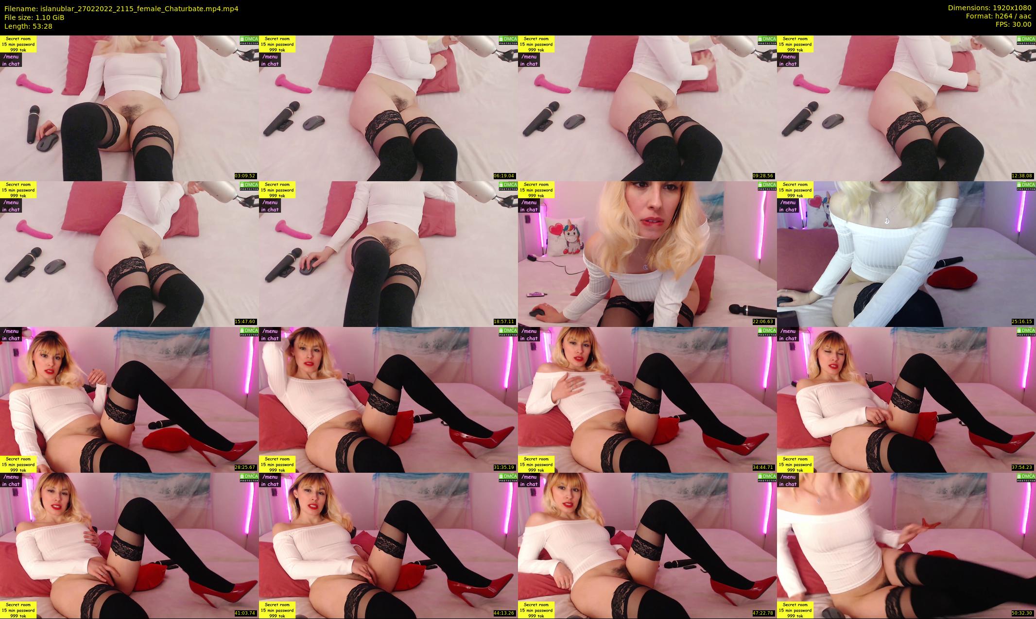 islanublar — 54 minute Chaturbate female cam show recording, 1080p, Feb 27, 2022