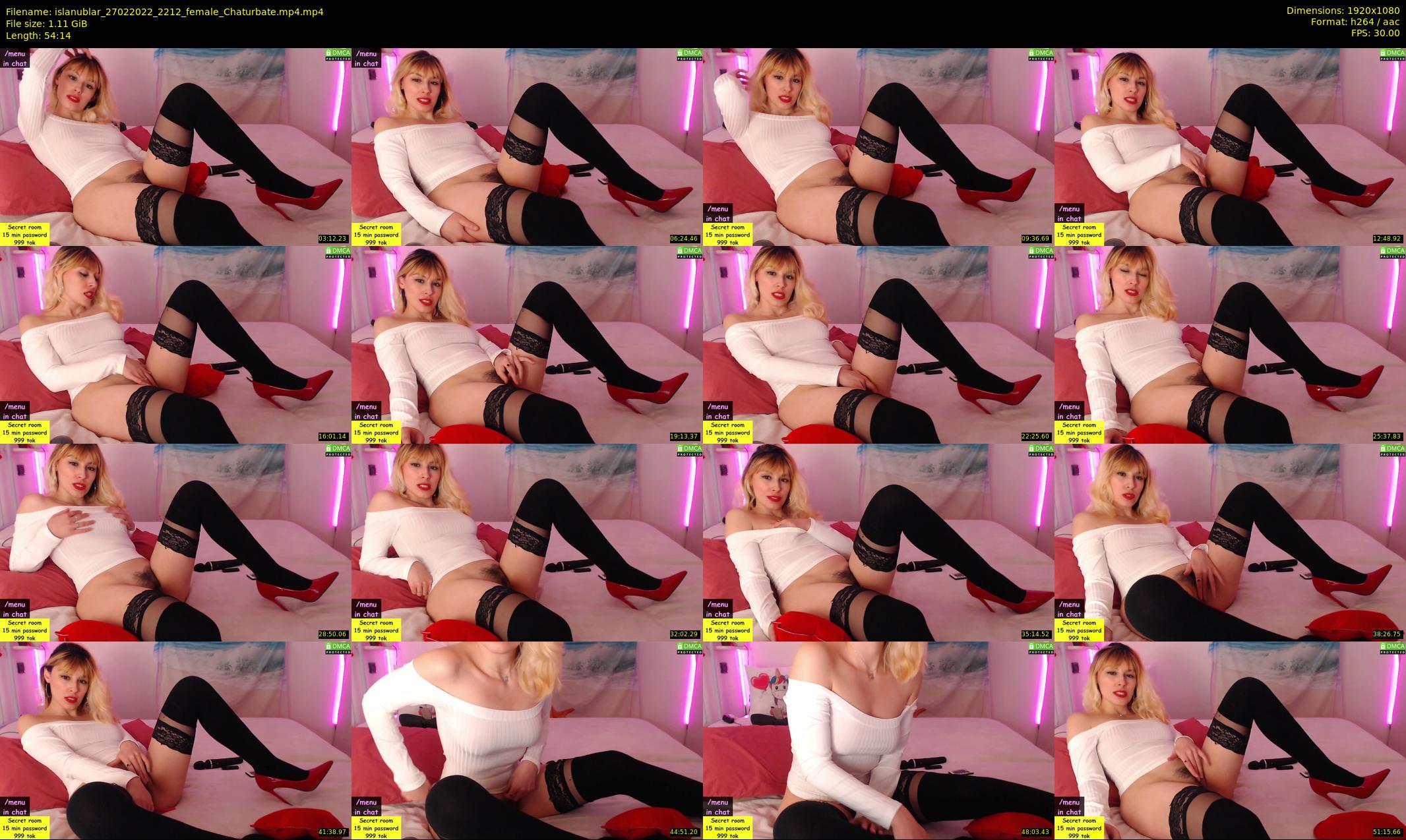 islanublar — 55 minute Chaturbate female cam show recording, 1080p, Feb 27, 2022