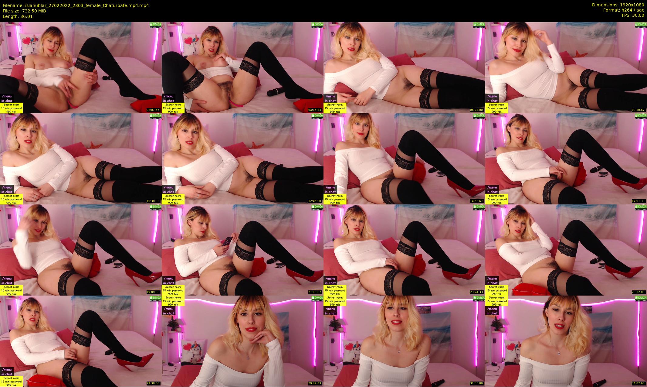 islanublar — 37 minute Chaturbate female cam show recording, 1080p, Feb 27, 2022