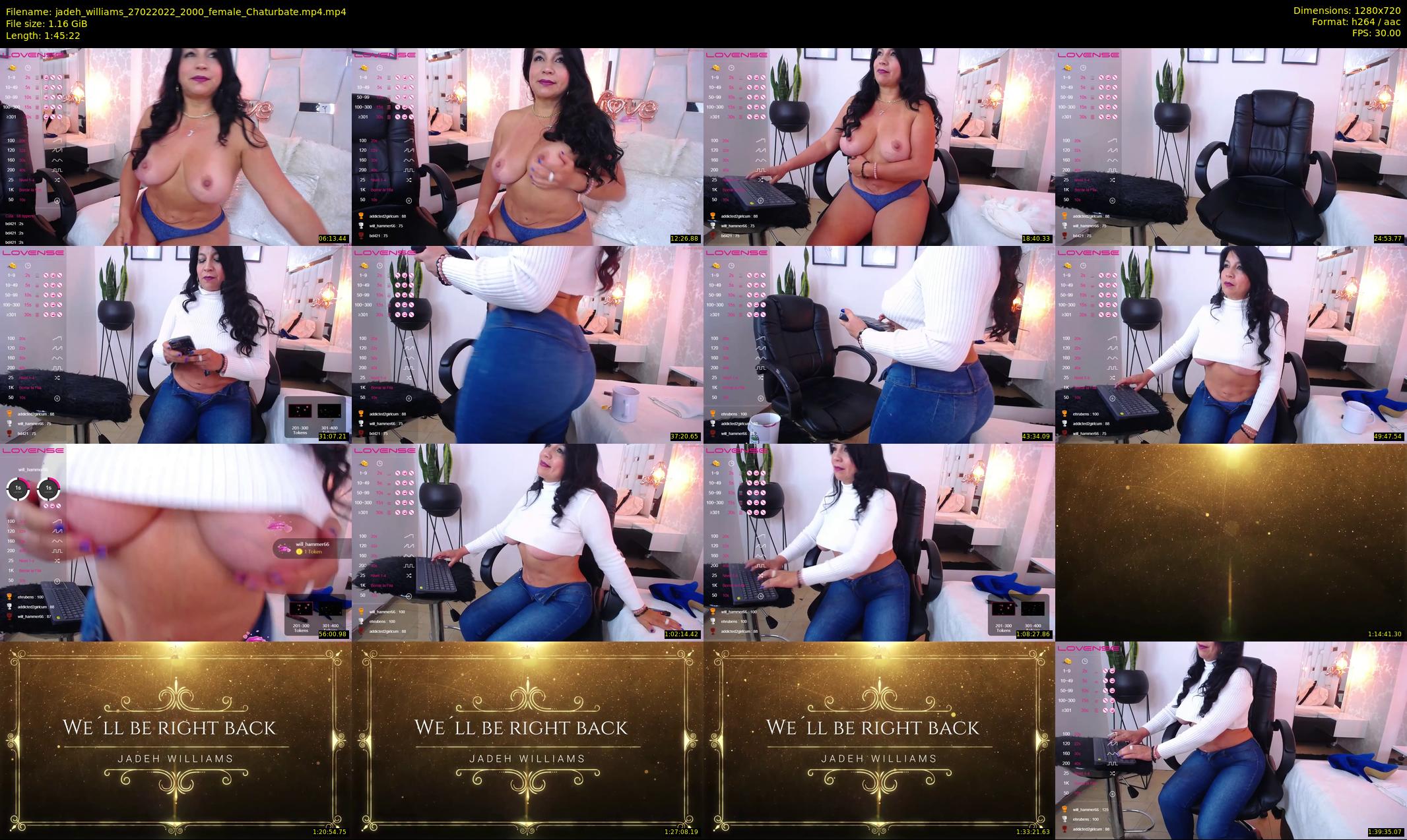 jadeh_williams — 106 minute Chaturbate female cam show recording, 720p, Feb 27, 2022