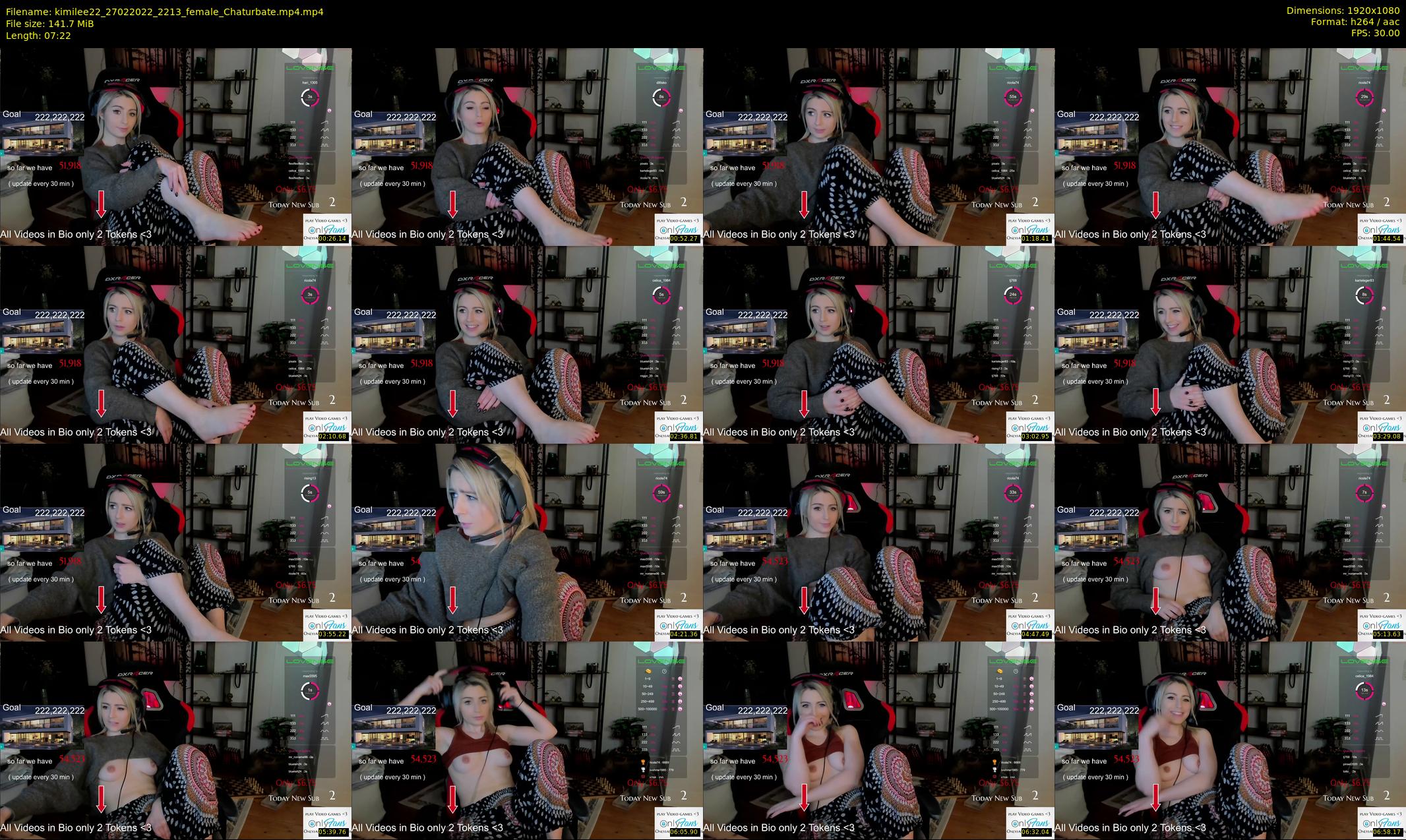 kimilee22 — 8 minute Chaturbate female cam show recording, 1080p, Feb 27, 2022