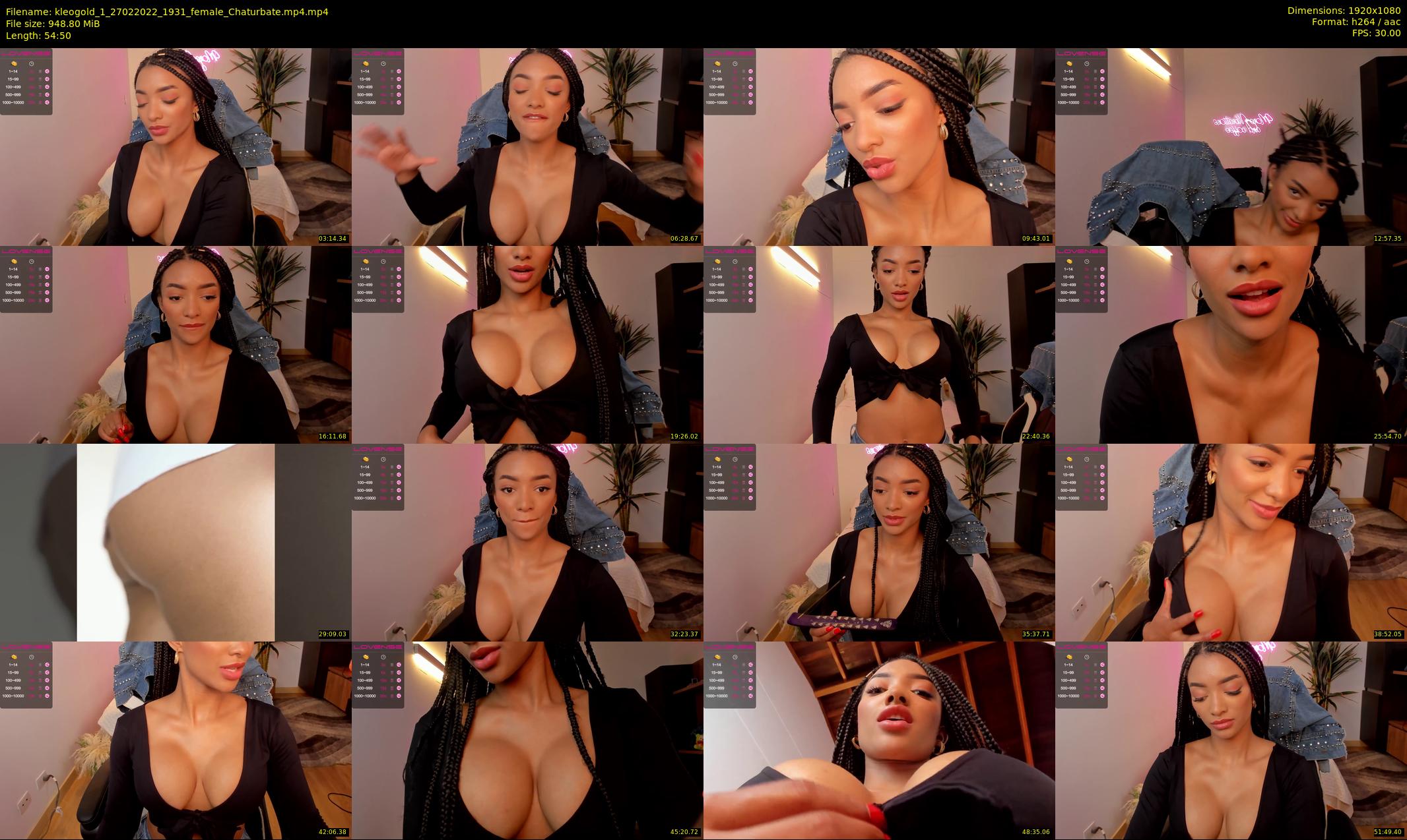 kleogold_1 — 55 minute Chaturbate female cam show recording, 1080p, Feb 27, 2022