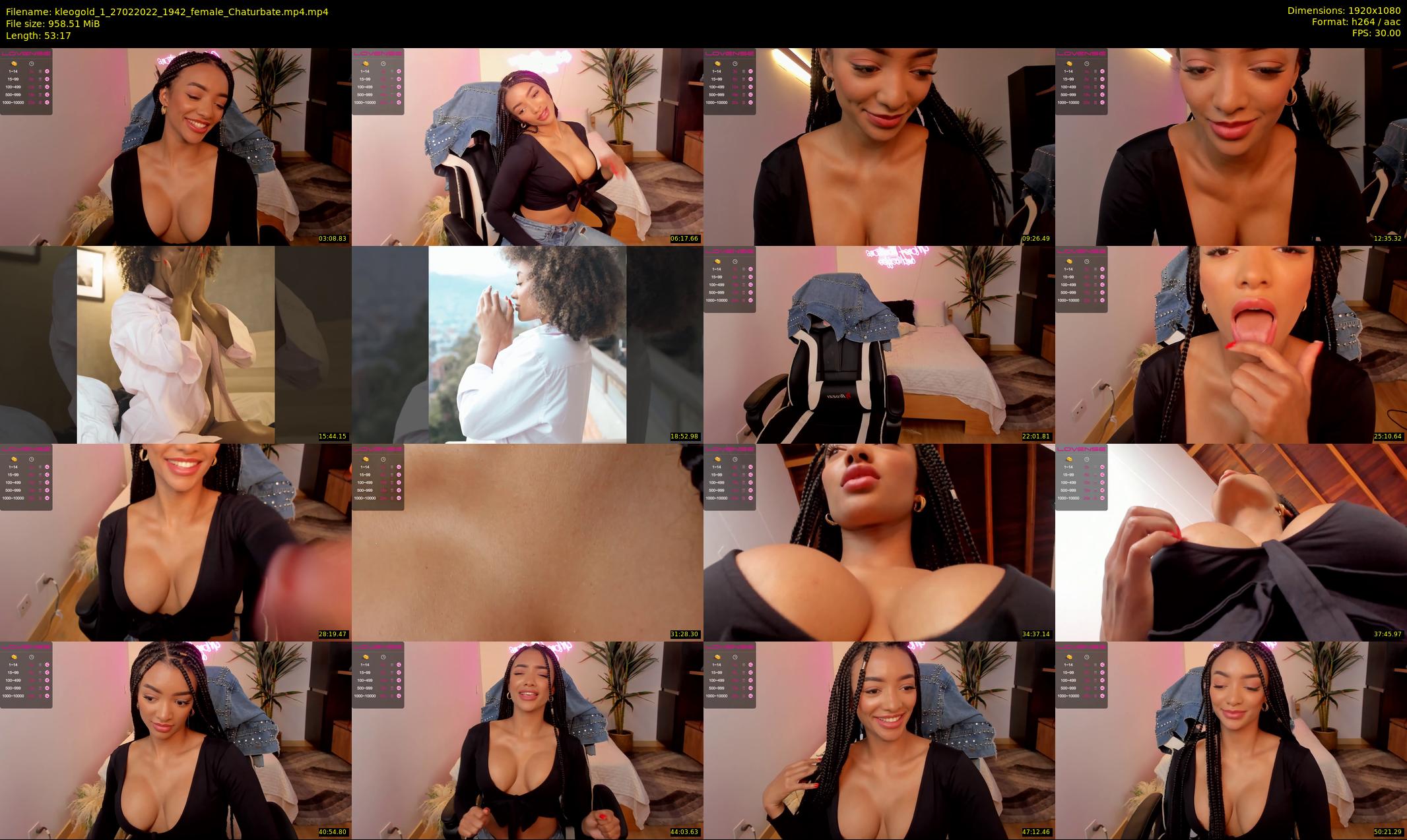 kleogold_1 — 54 minute Chaturbate female cam show recording, 1080p, Feb 27, 2022