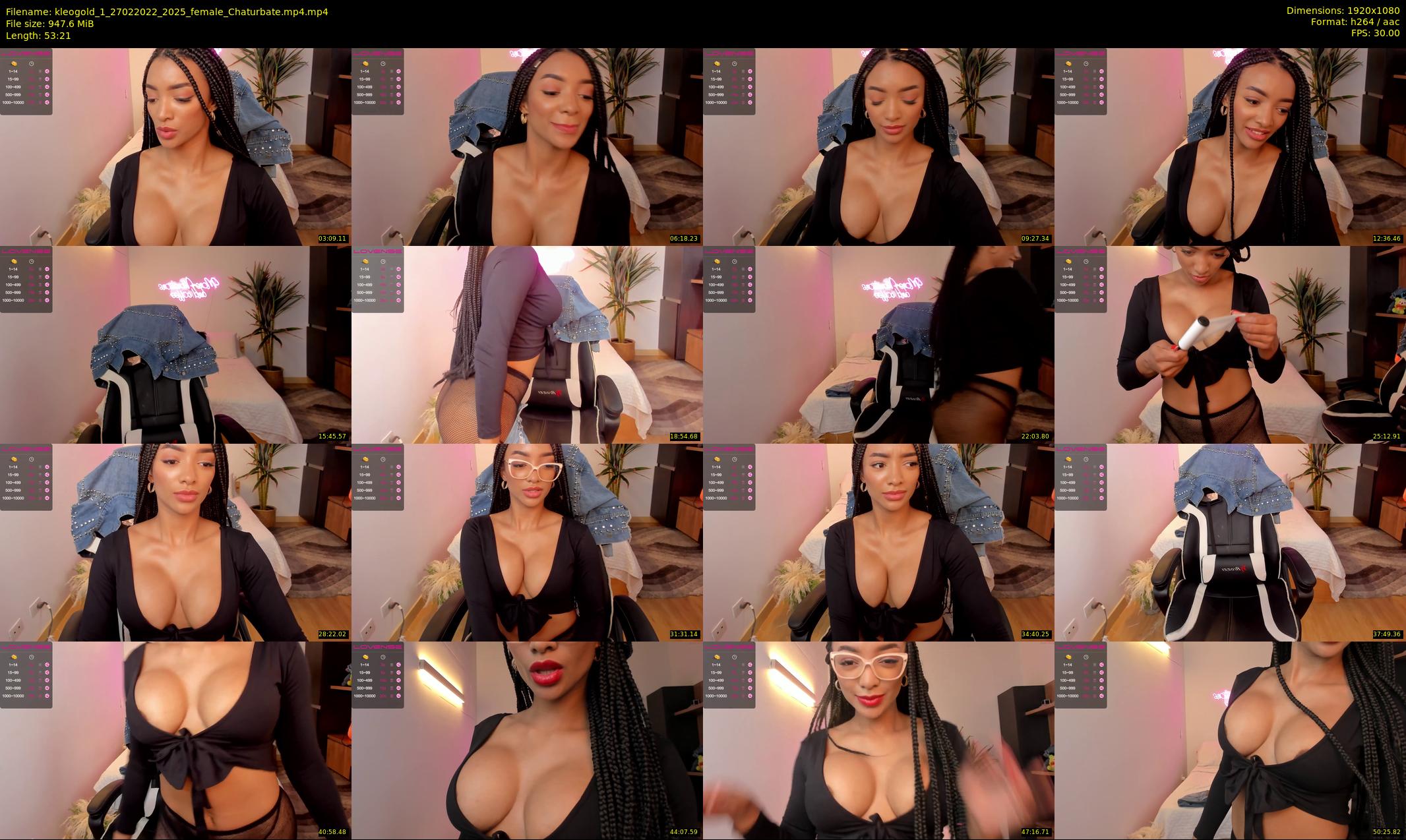 kleogold_1 — 54 minute Chaturbate female cam show recording, 1080p, Feb 27, 2022
