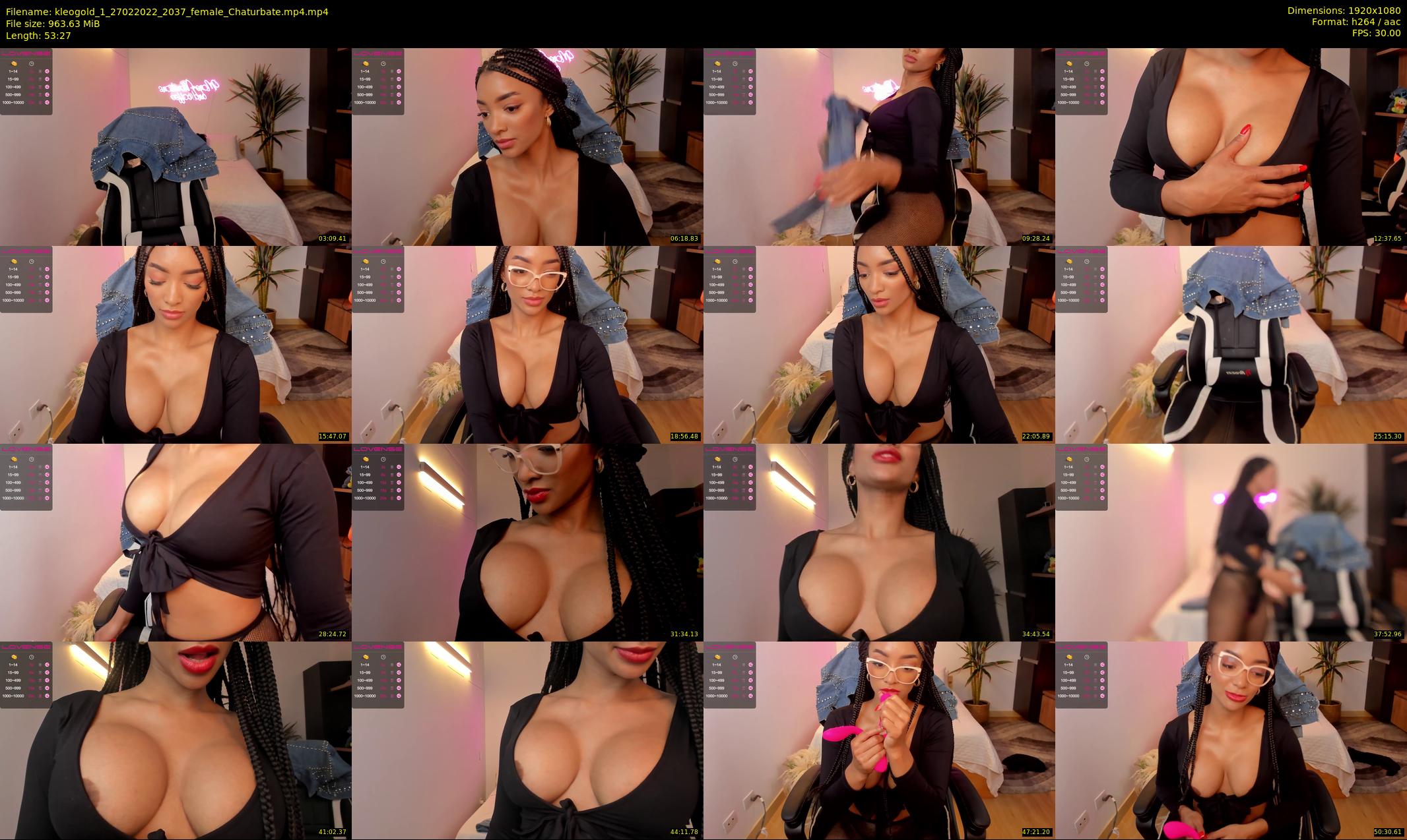 kleogold_1 — 54 minute Chaturbate female cam show recording, 1080p, Feb 27, 2022
