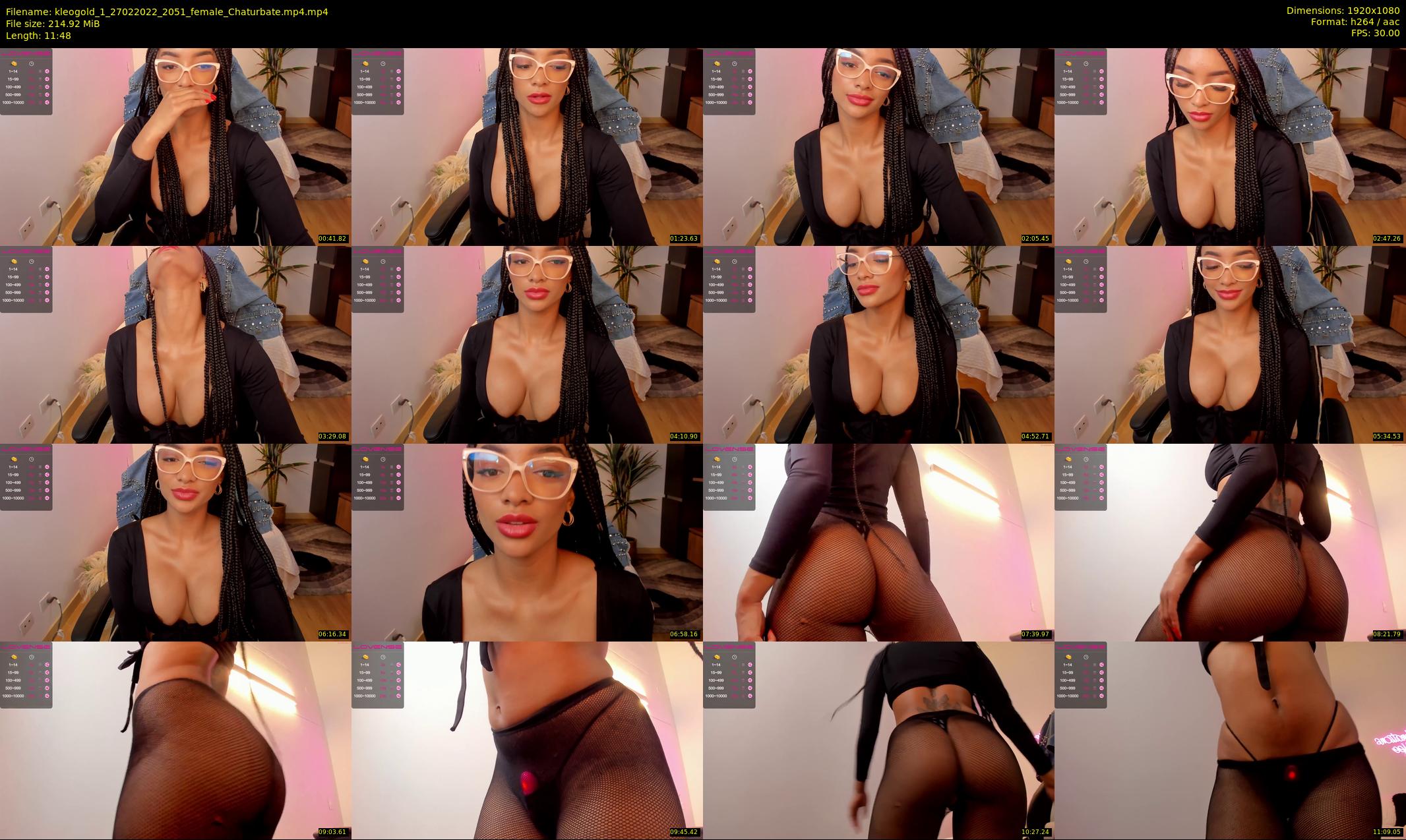 kleogold_1 — 12 minute Chaturbate female cam show recording, 1080p, Feb 27, 2022